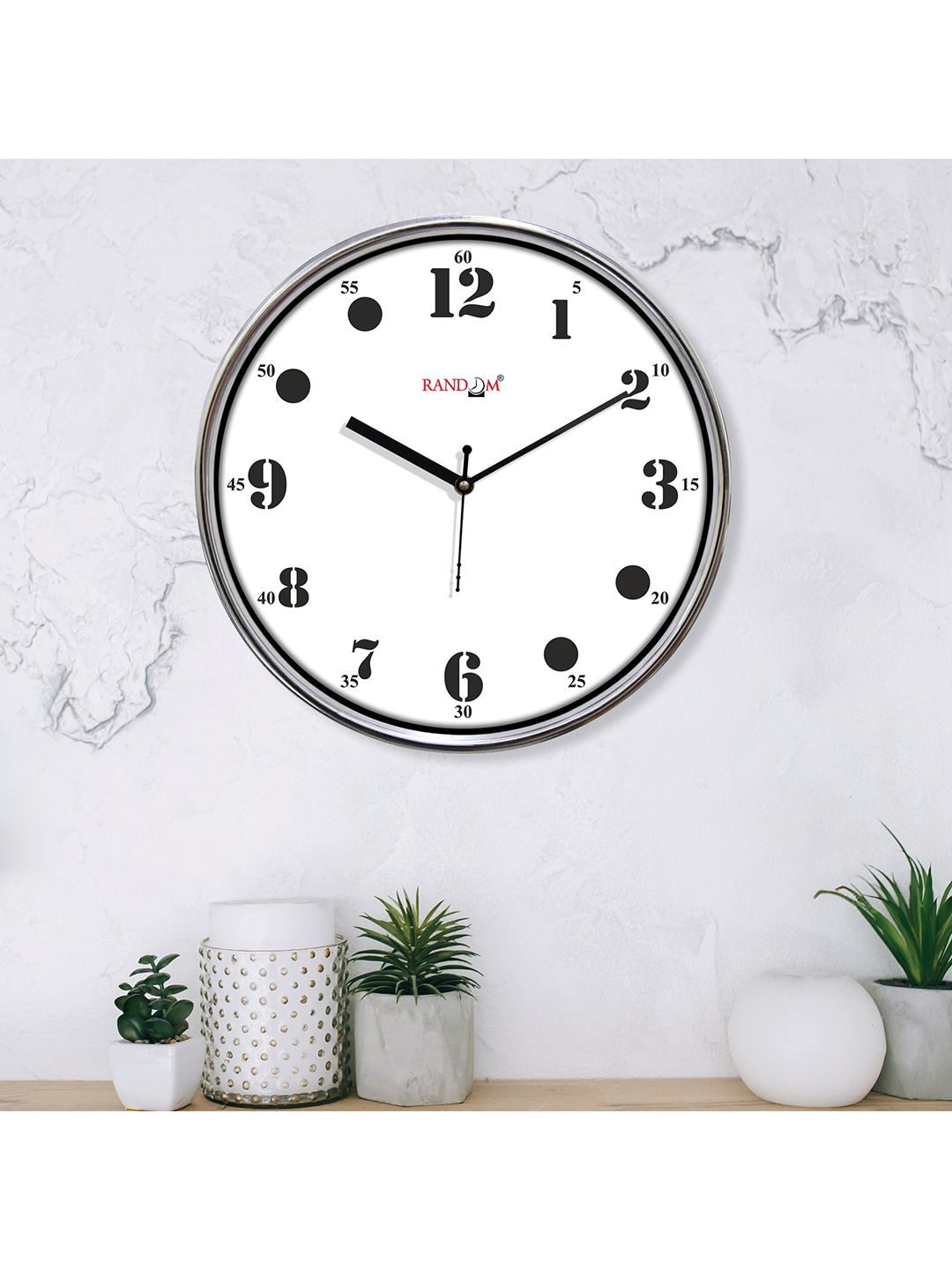 RANDOM Unisex White Clocks Price in India