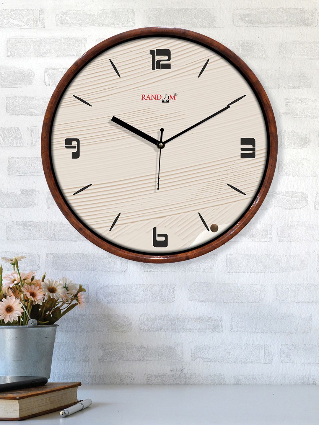 RANDOM Unisex Cream Clocks Price in India