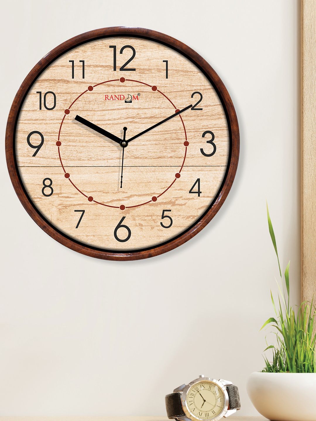 RANDOM Unisex Beige Clocks Price in India