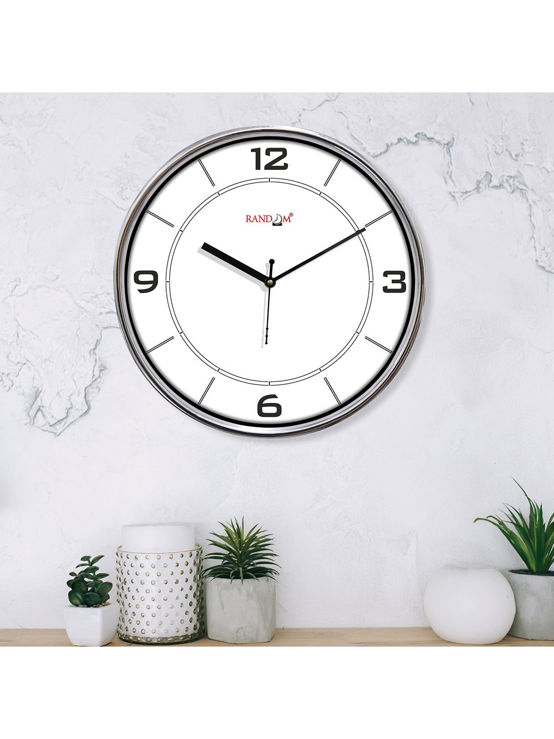 RANDOM Unisex White Clocks Price in India