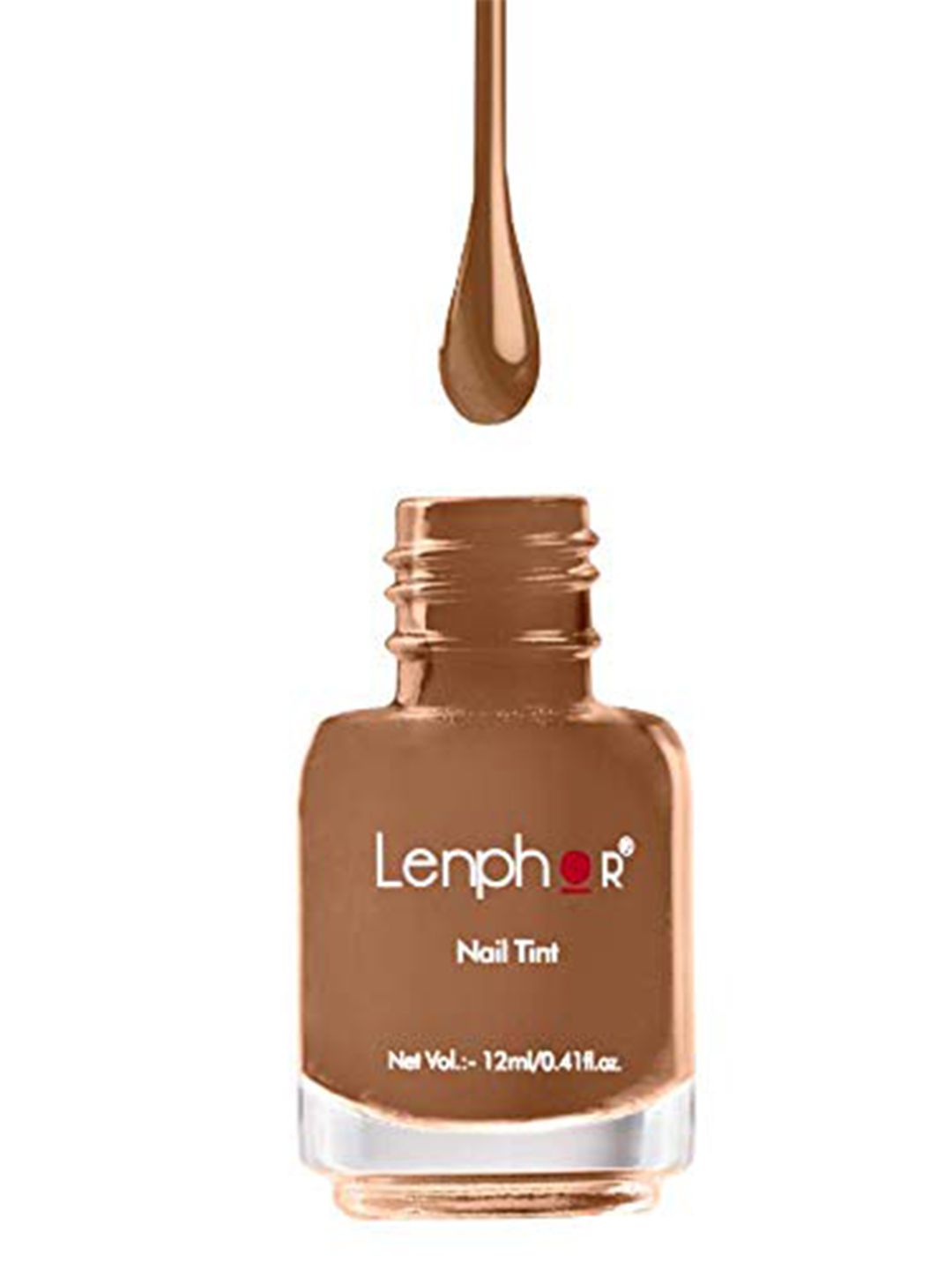 Lenphor Shiny Gel Finish Long-Lasting Nail Tint 12ml - Americano 044