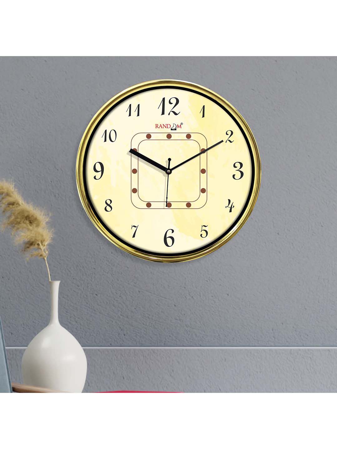 RANDOM Unisex Yellow Clocks Price in India