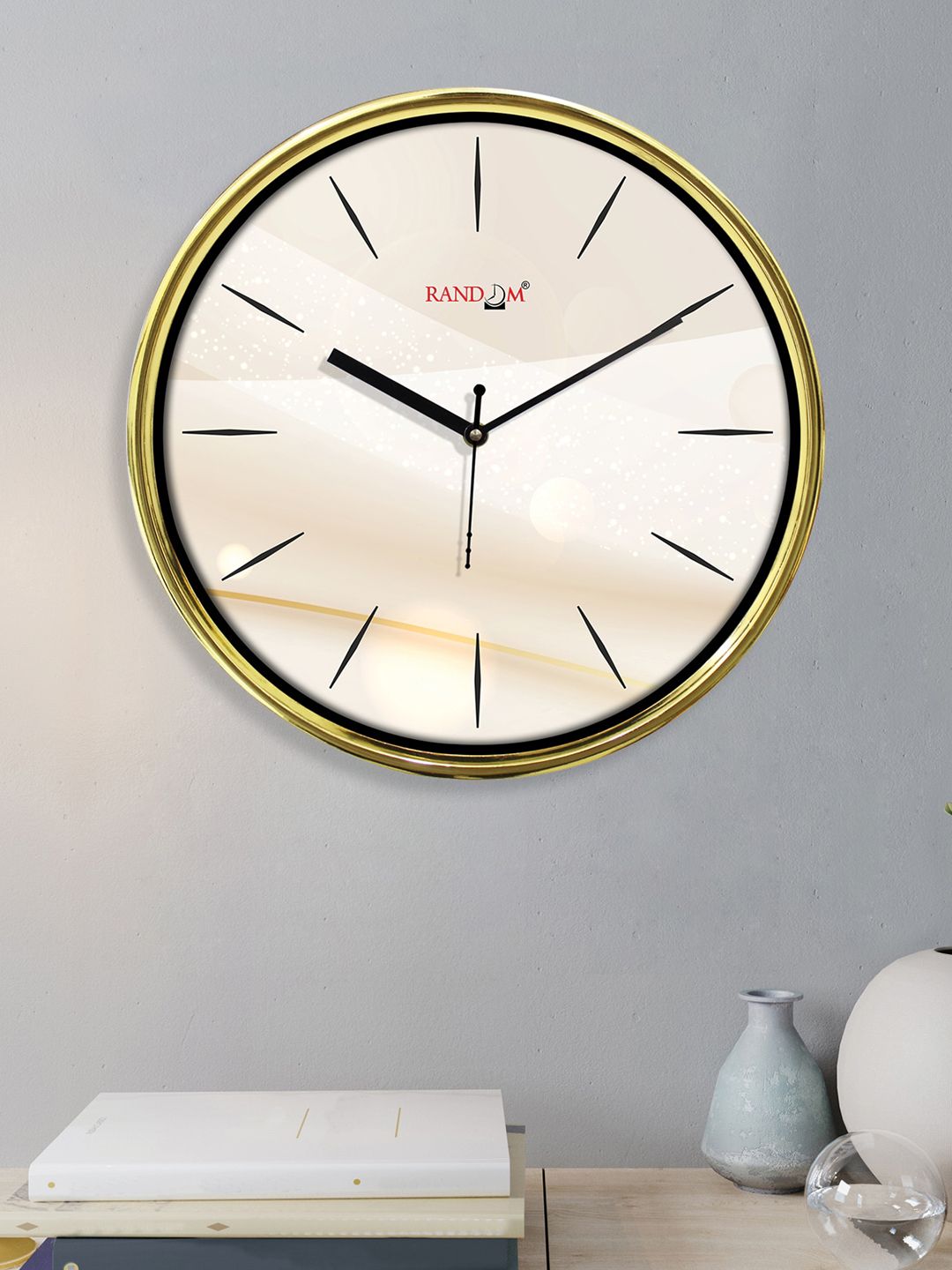 RANDOM Unisex Cream Clocks Price in India