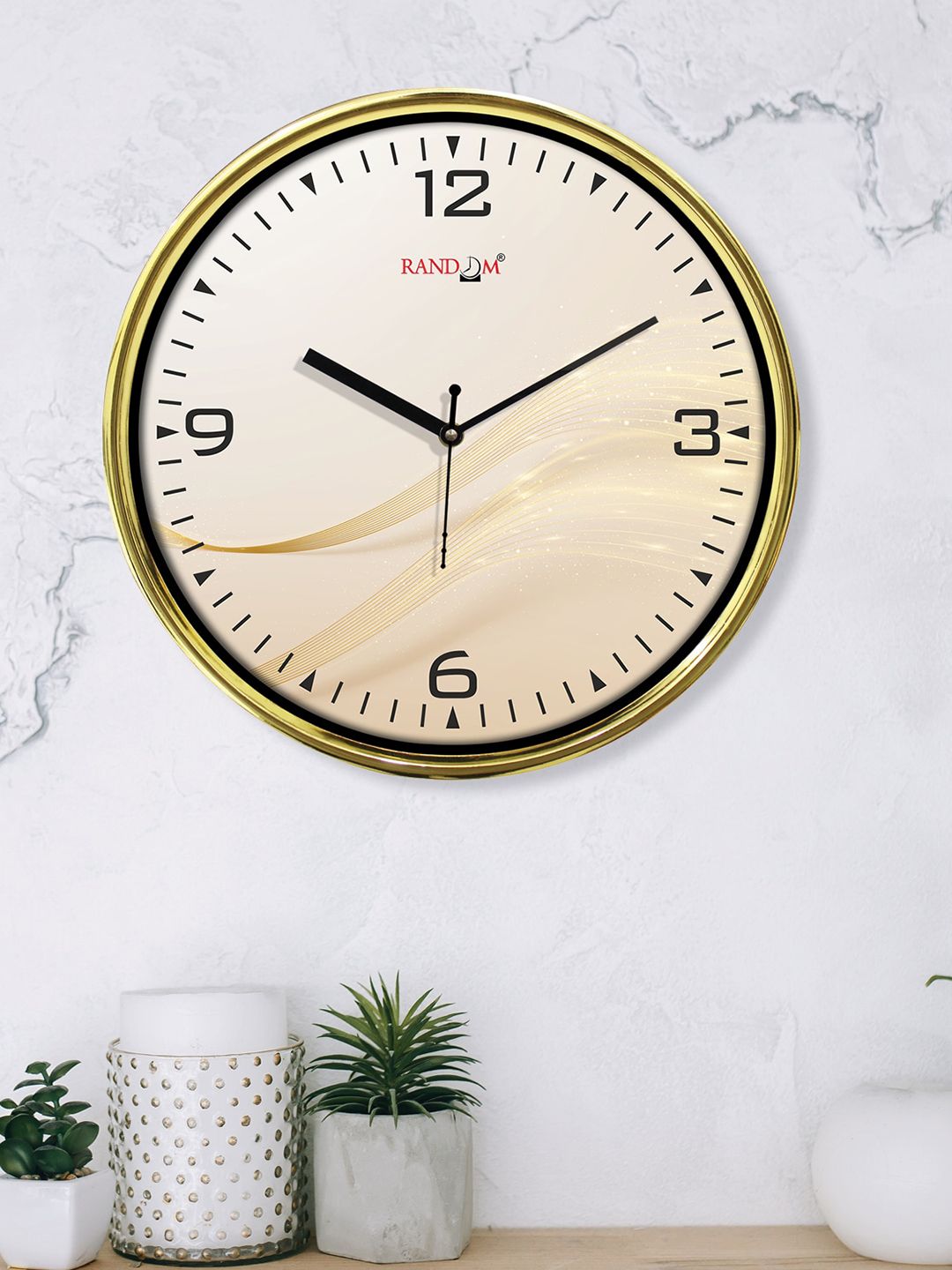 RANDOM Unisex Cream Clocks Price in India