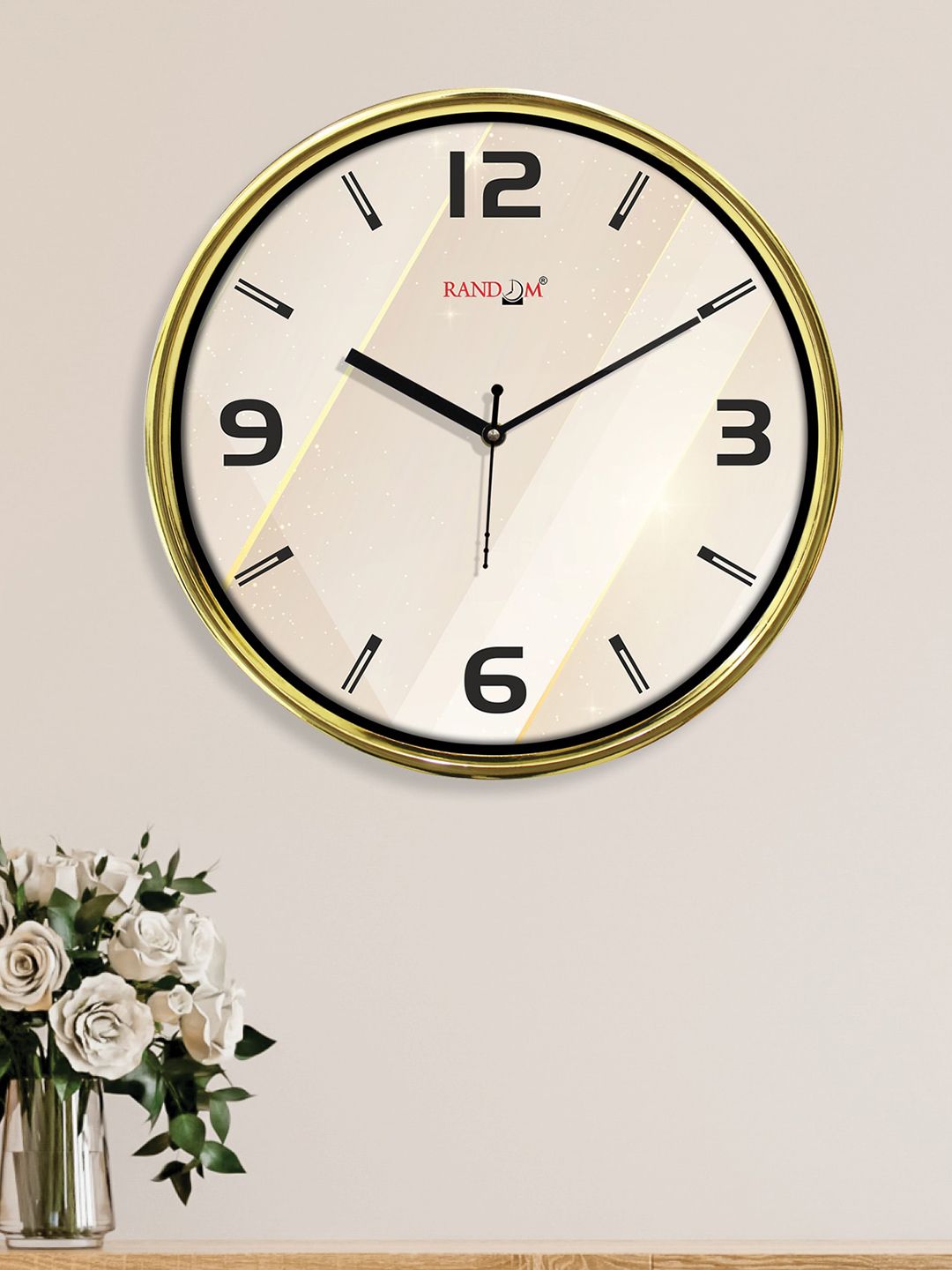 RANDOM Unisex Cream Clocks Price in India