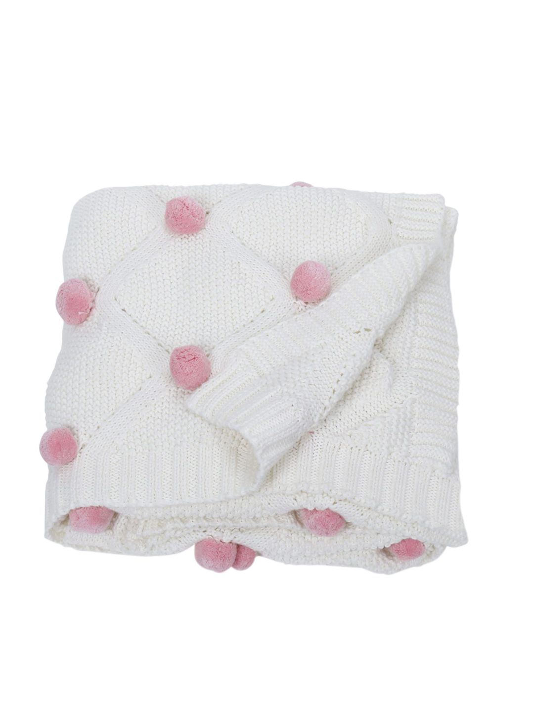 haus & kinder haus & kinder Unisex Kids Cream Blankets Quilts and Dohars