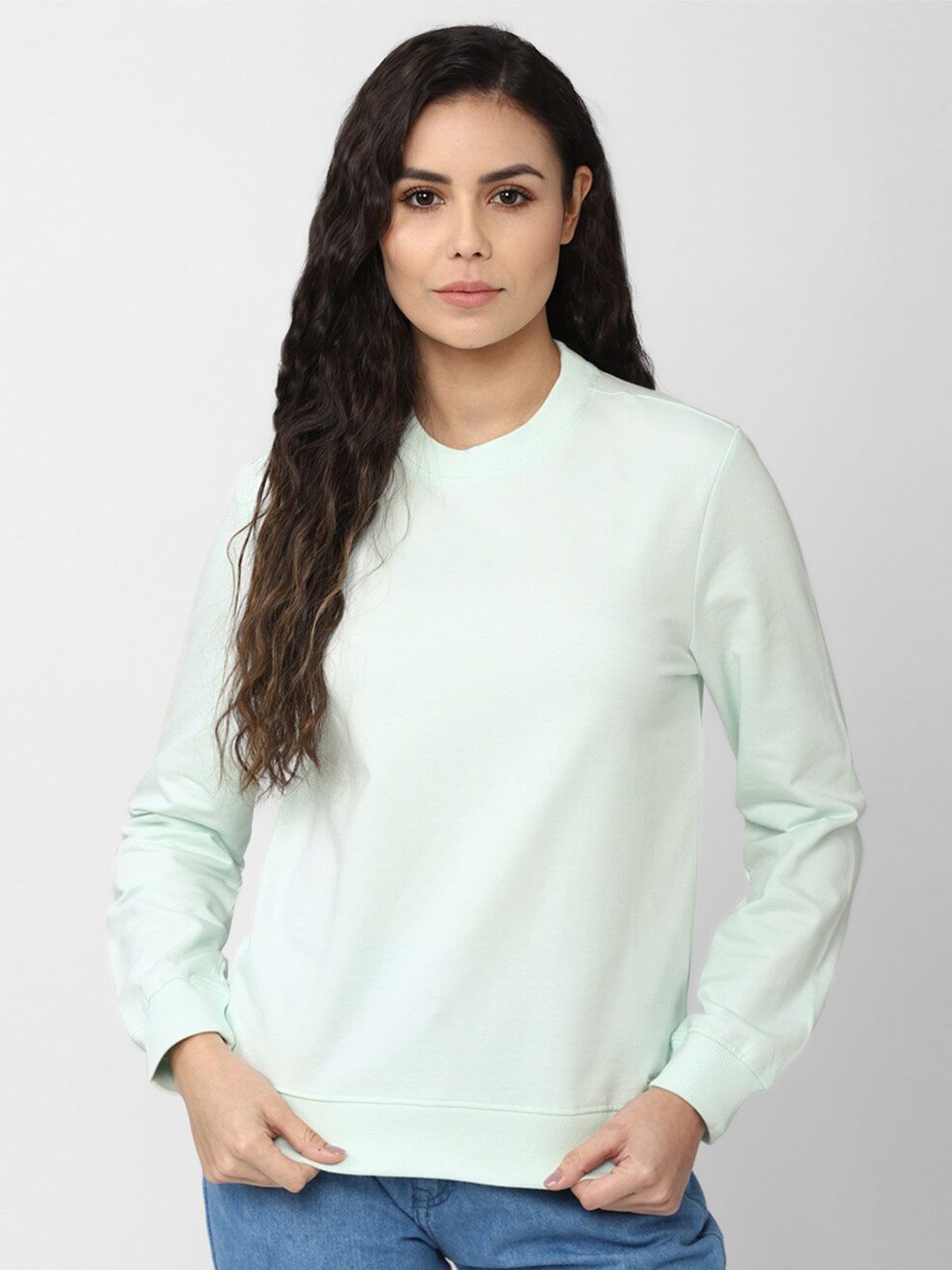 Van Heusen Woman Women Green Sweatshirt Price in India