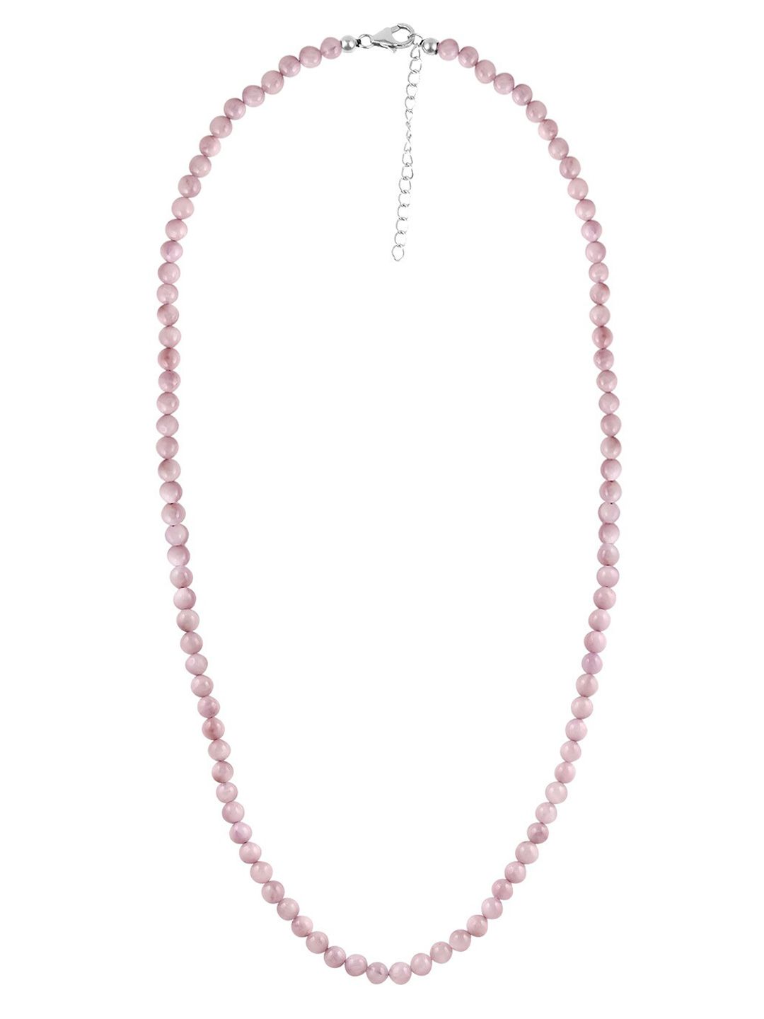 LA SOULA Pink Sterling Silver Handcrafted Necklace Price in India
