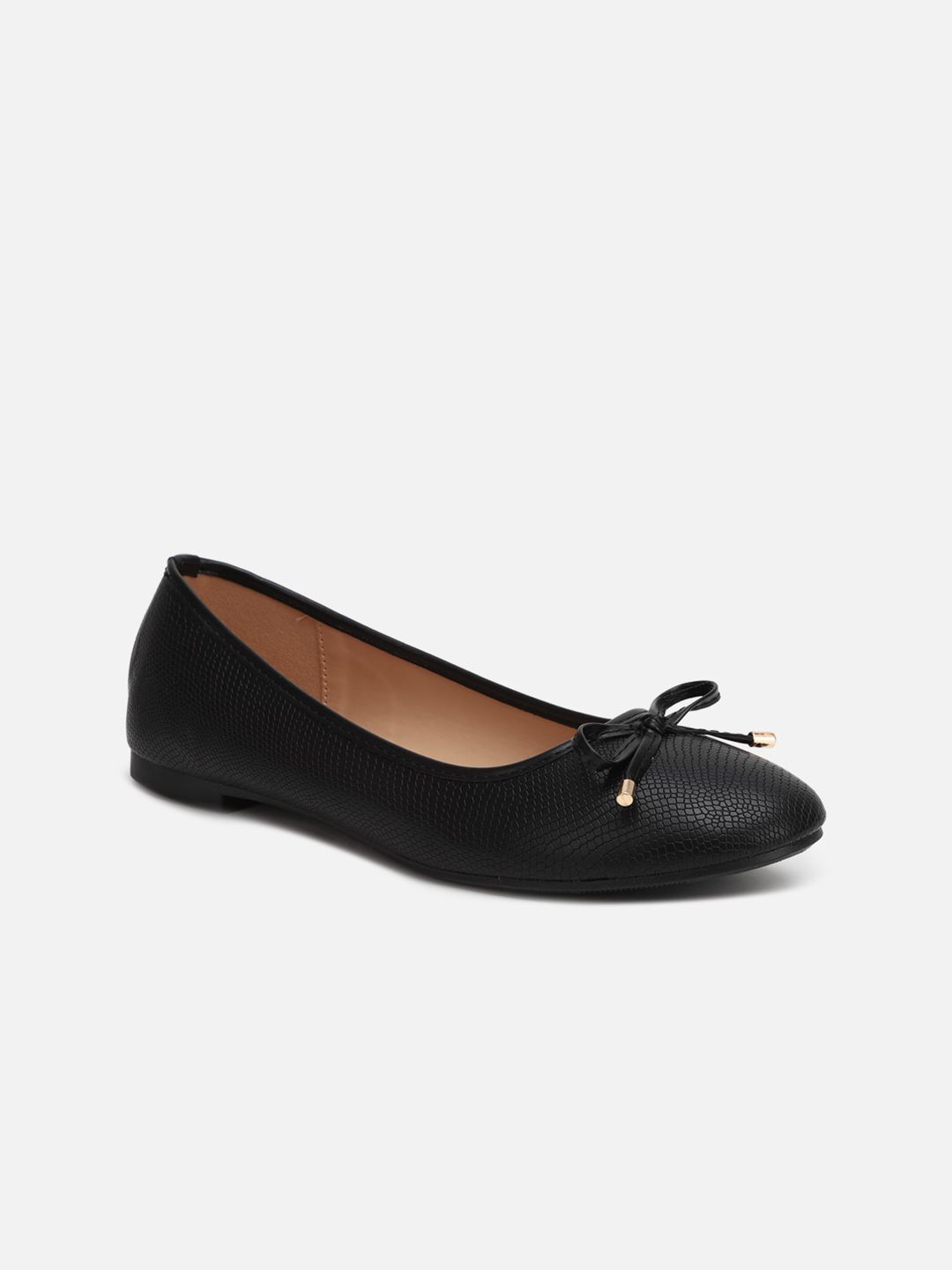 Allen Solly Woman Women Black Ballerinas with Bows Flats Price in India