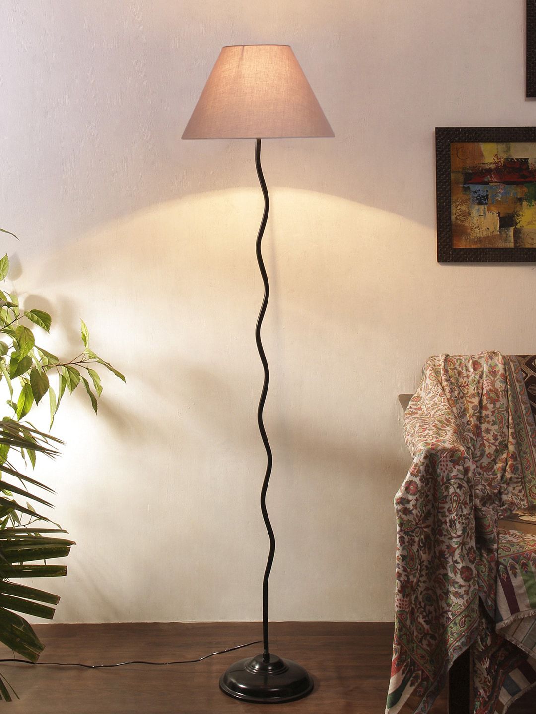 Devansh Grey Solid Floor Lamps Price in India