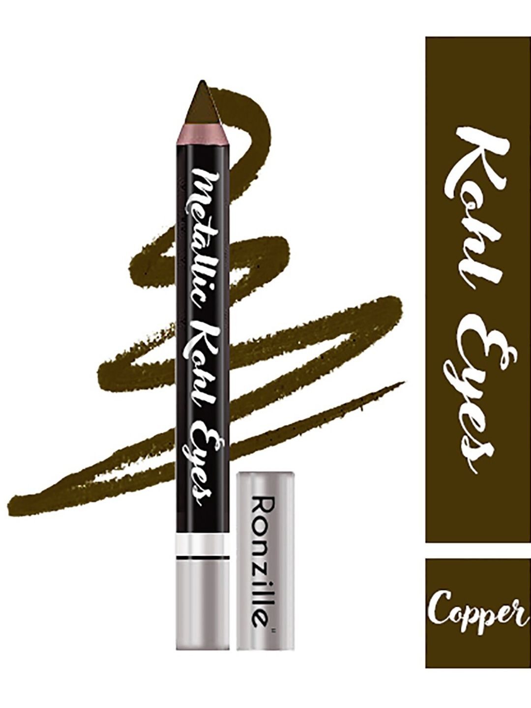 Ronzille Metallic Kohl Pencil Kajal - copper 2.5 gm Price in India