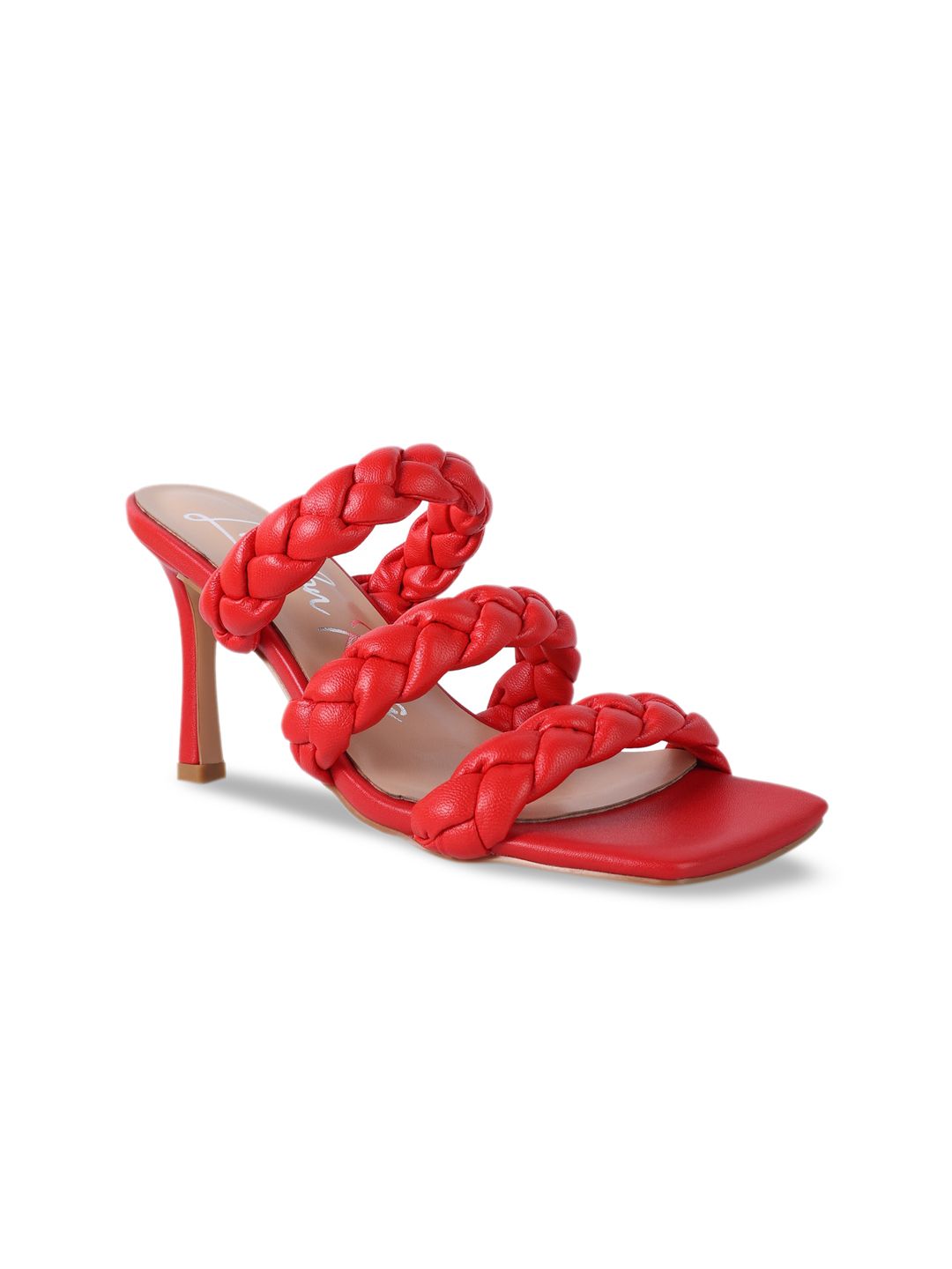 London Rag Red PU Party Block Sandals with Bows Price in India