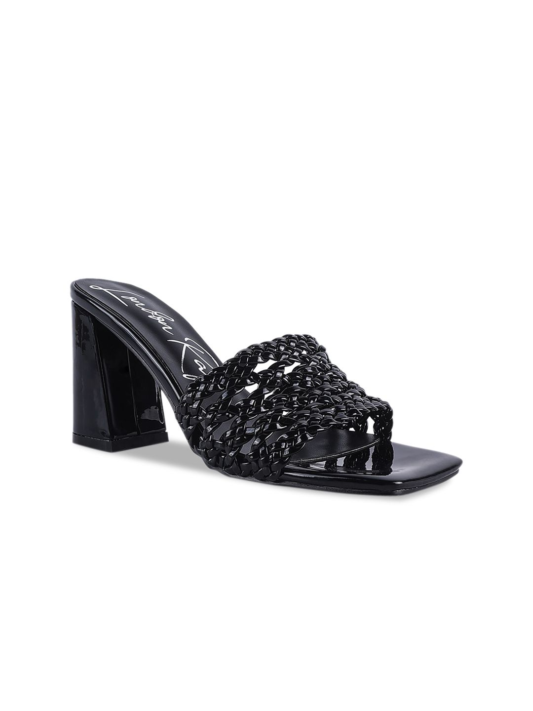 London Rag Black PU Party Block Mules Price in India