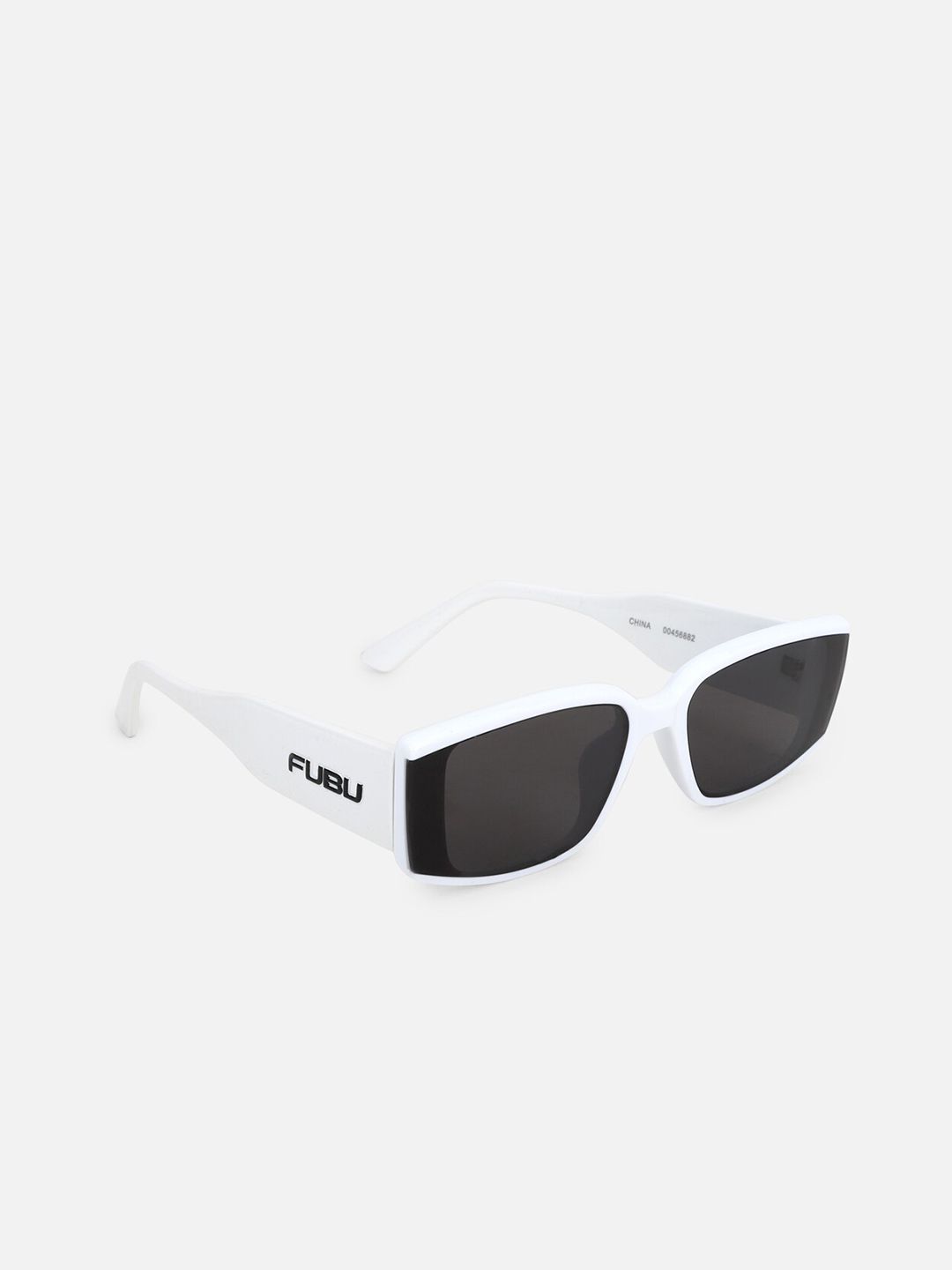 FOREVER 21 Women Clear Lens & White Rectangle Sunglasses Price in India