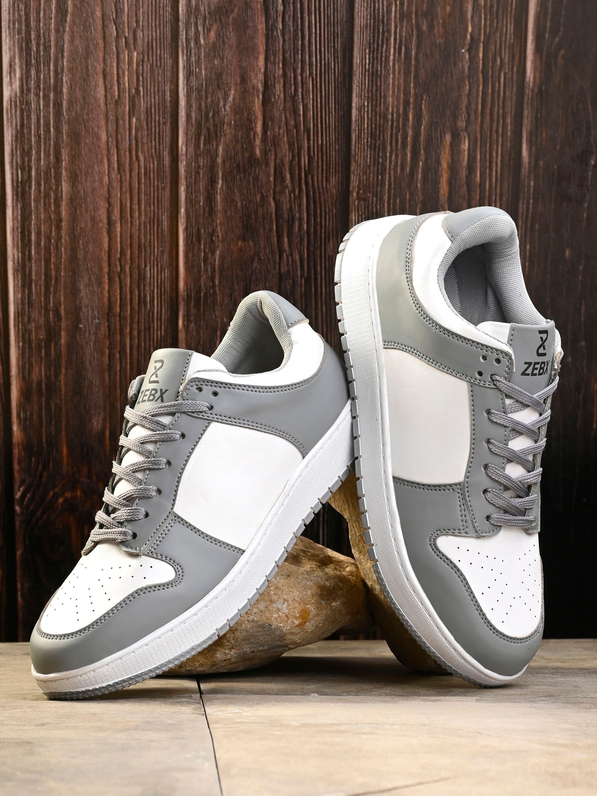 Buy ZEBX Men Orange Colourblocked Sneakers - Casual Shoes for Men
