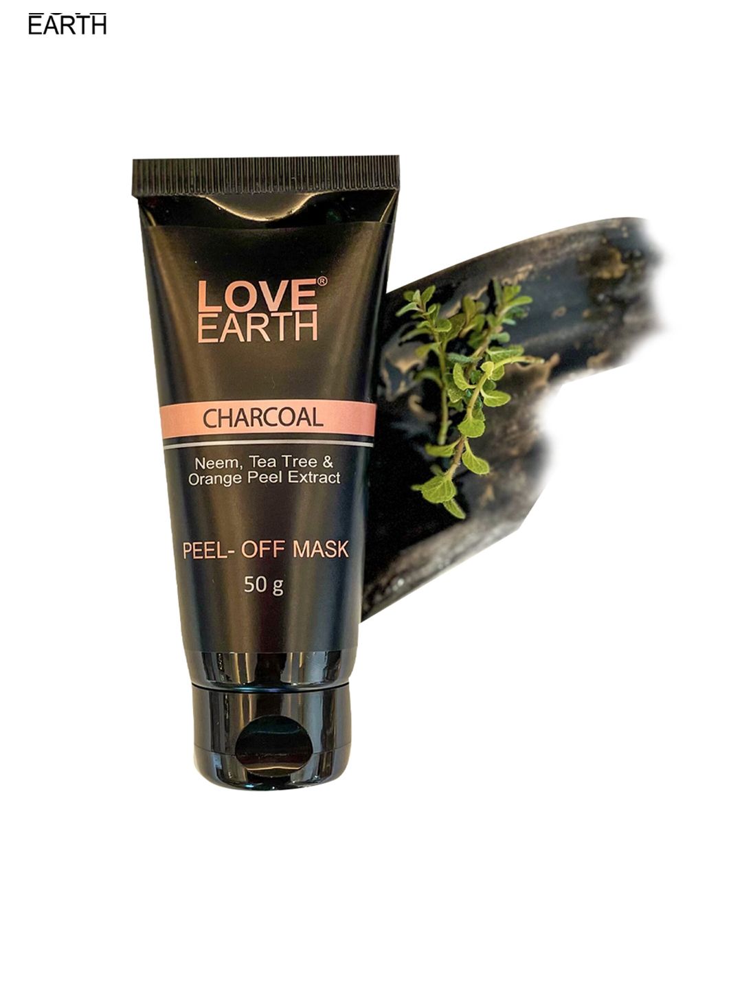 LOVE EARTH Charcoal Peel Off Mask with Neem & Tea Tree - 50 g