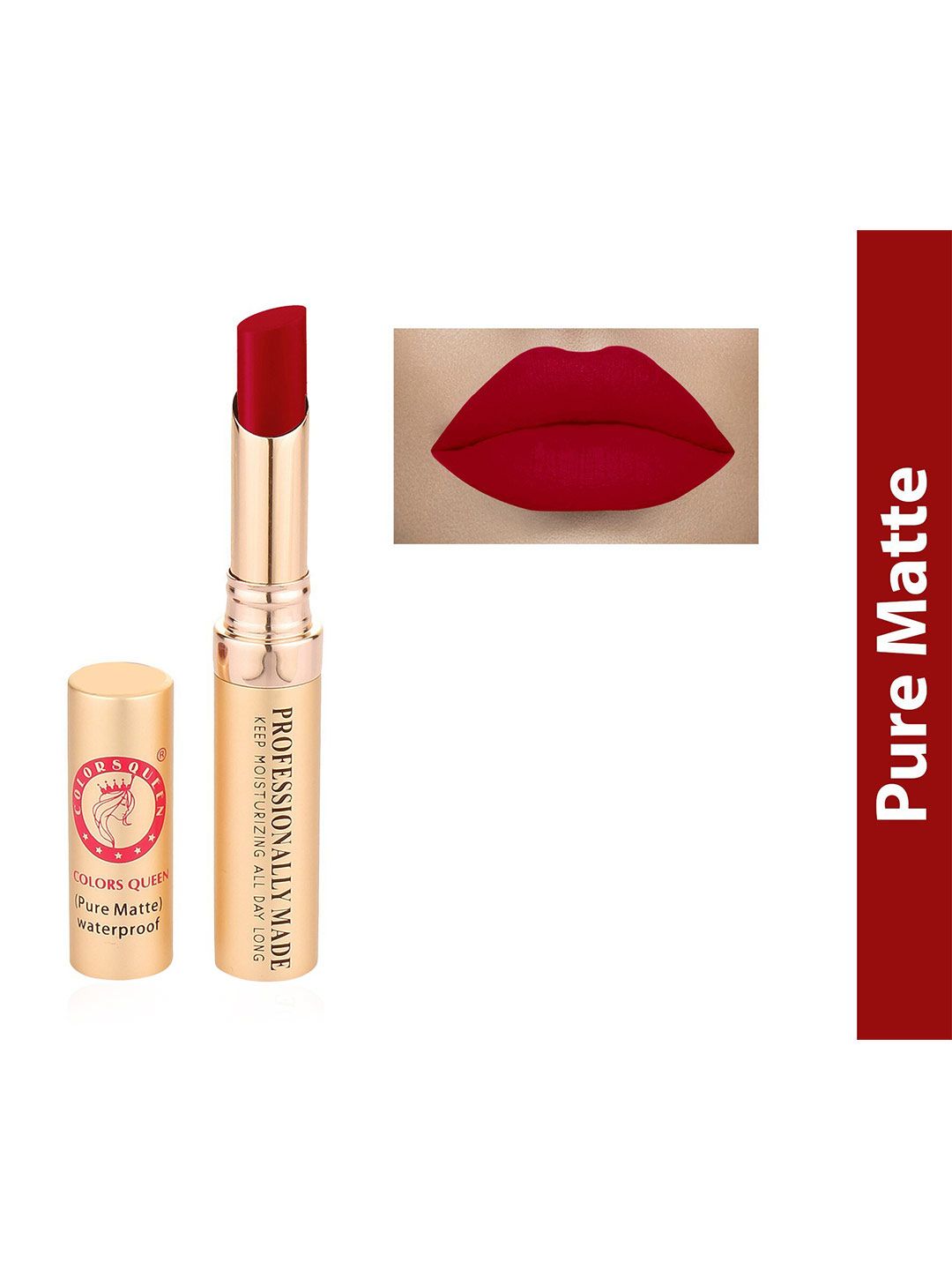 Colors Queen Pure Matte Baby Lipstick - Indian Red 4g Price in India
