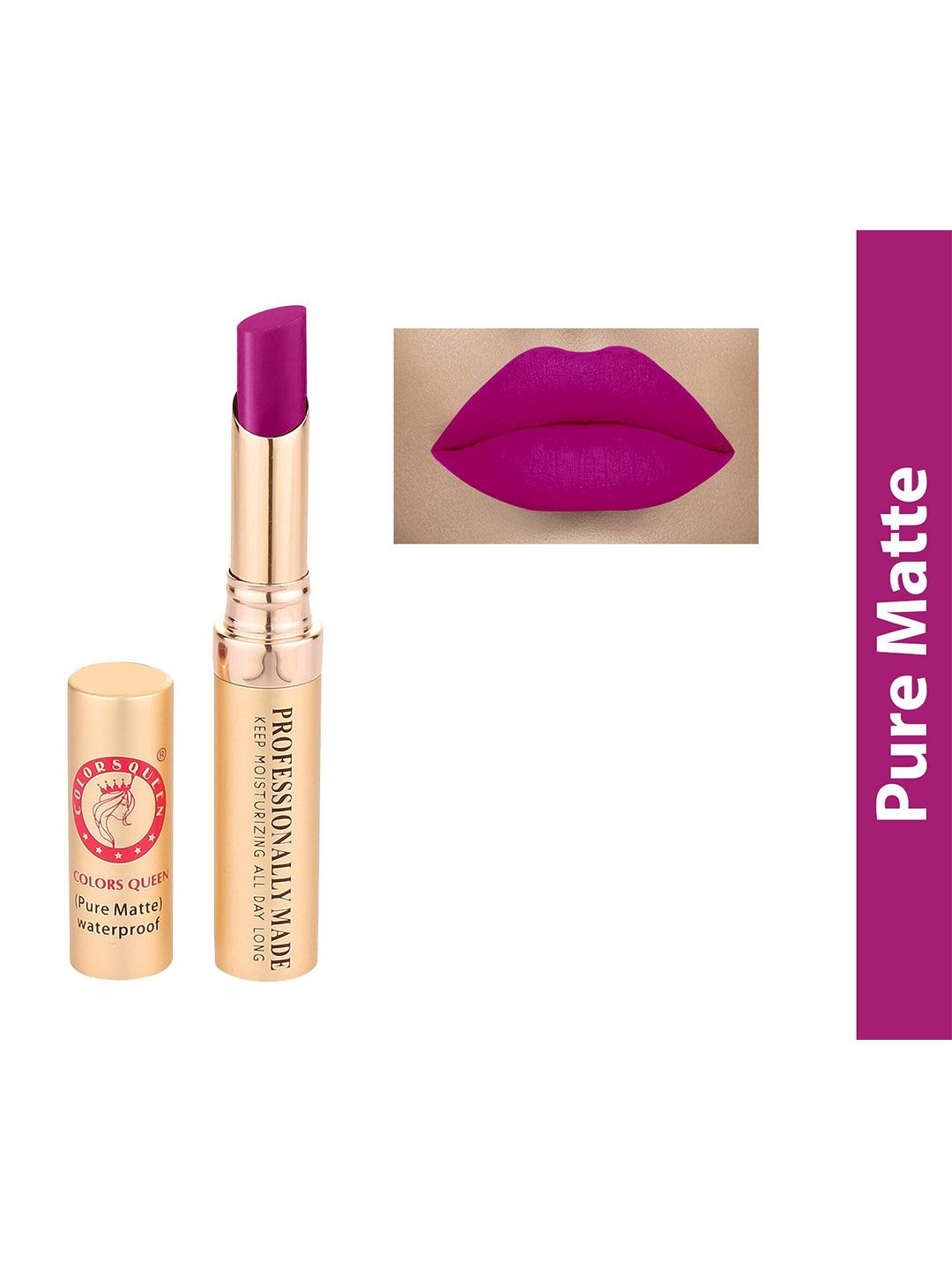Colors Queen Pure Matte Baby Lipstick - Magenta 4g Price in India