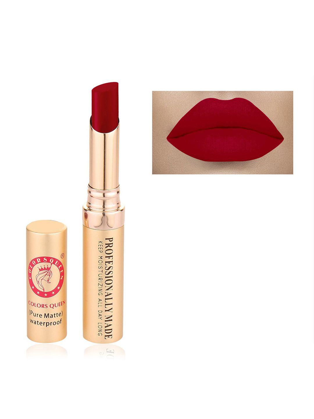 Colors Queen Pure Matte Lipstick-Bright Red -4 gm Price in India