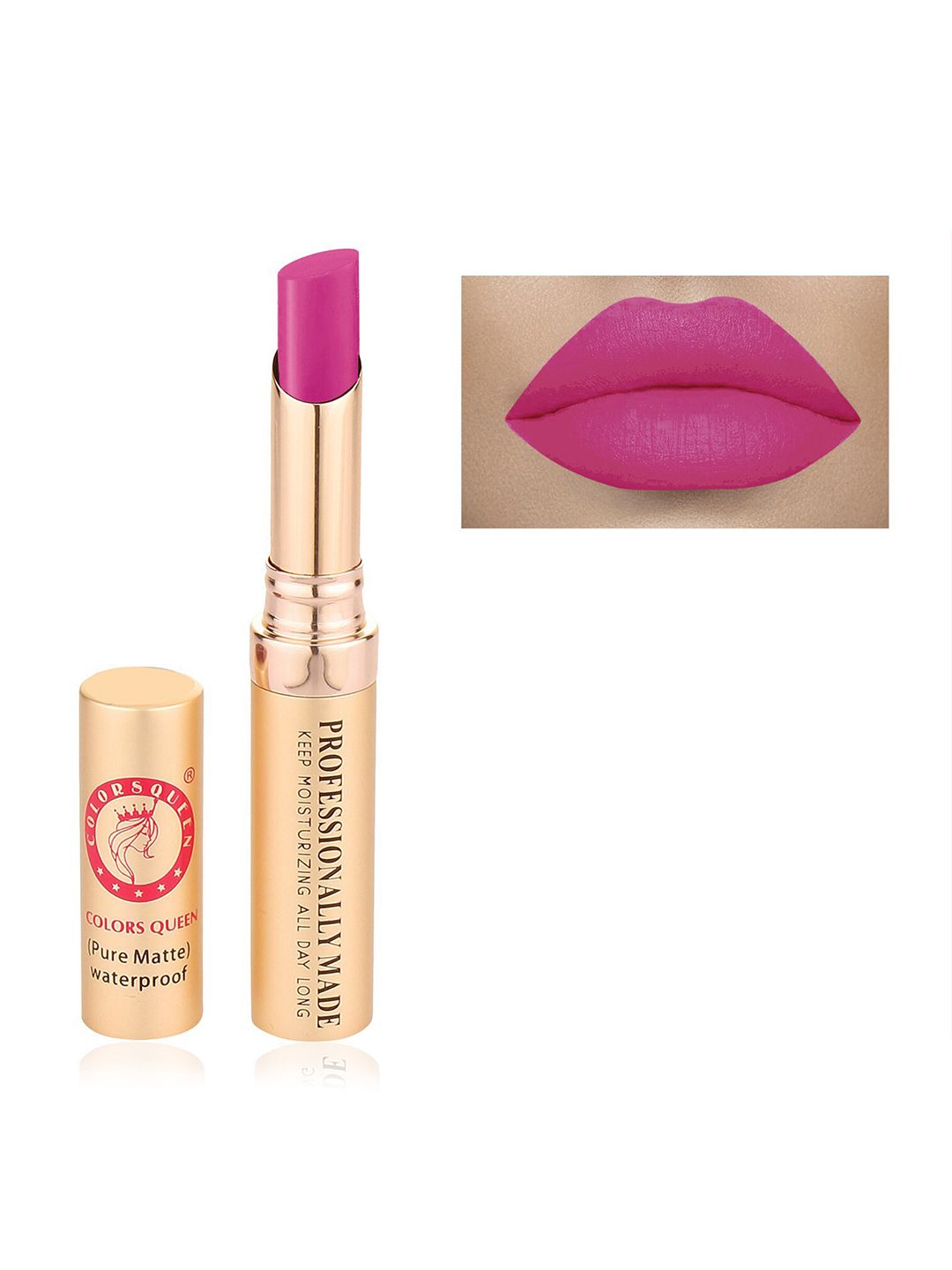 Colors Queen Pure Matte Beauty Lip Lipstick - neon Pink 4g Price in India