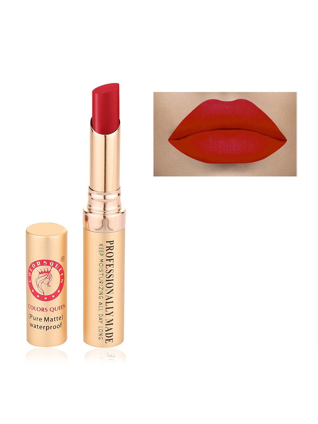 Colors Queen Pure Matte Lipstick - Warm Red 4 g Price in India