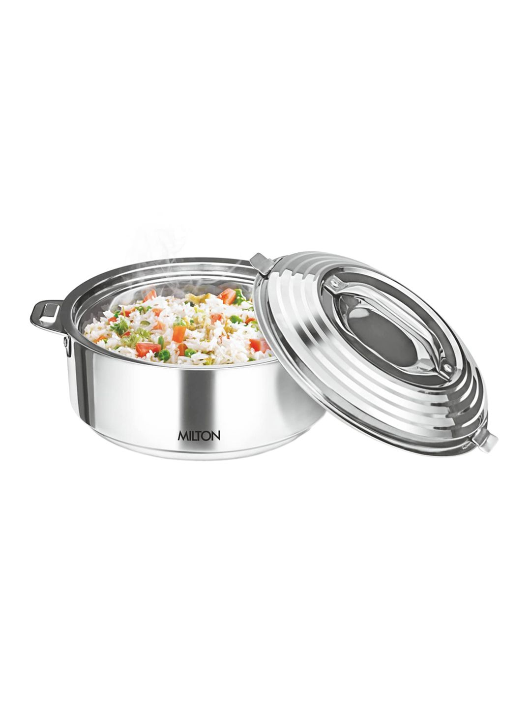 Milton Silver Stainless Steel Galaxia Casserole-1000 ml Price in India