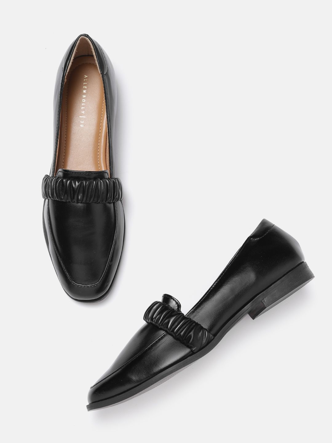 Allen Solly Women Black Solid Loafers Price in India