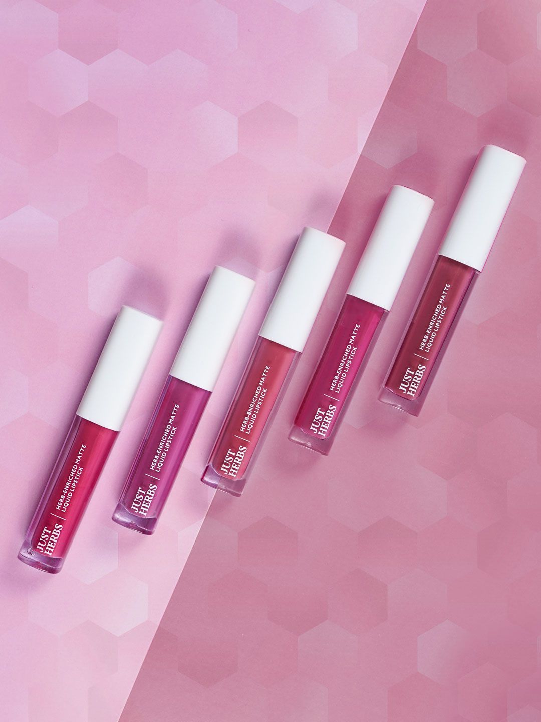 Just Herbs Set Of 5 Matte Liquid Lipstick With Sweet Almond Oil 10ml Price in India