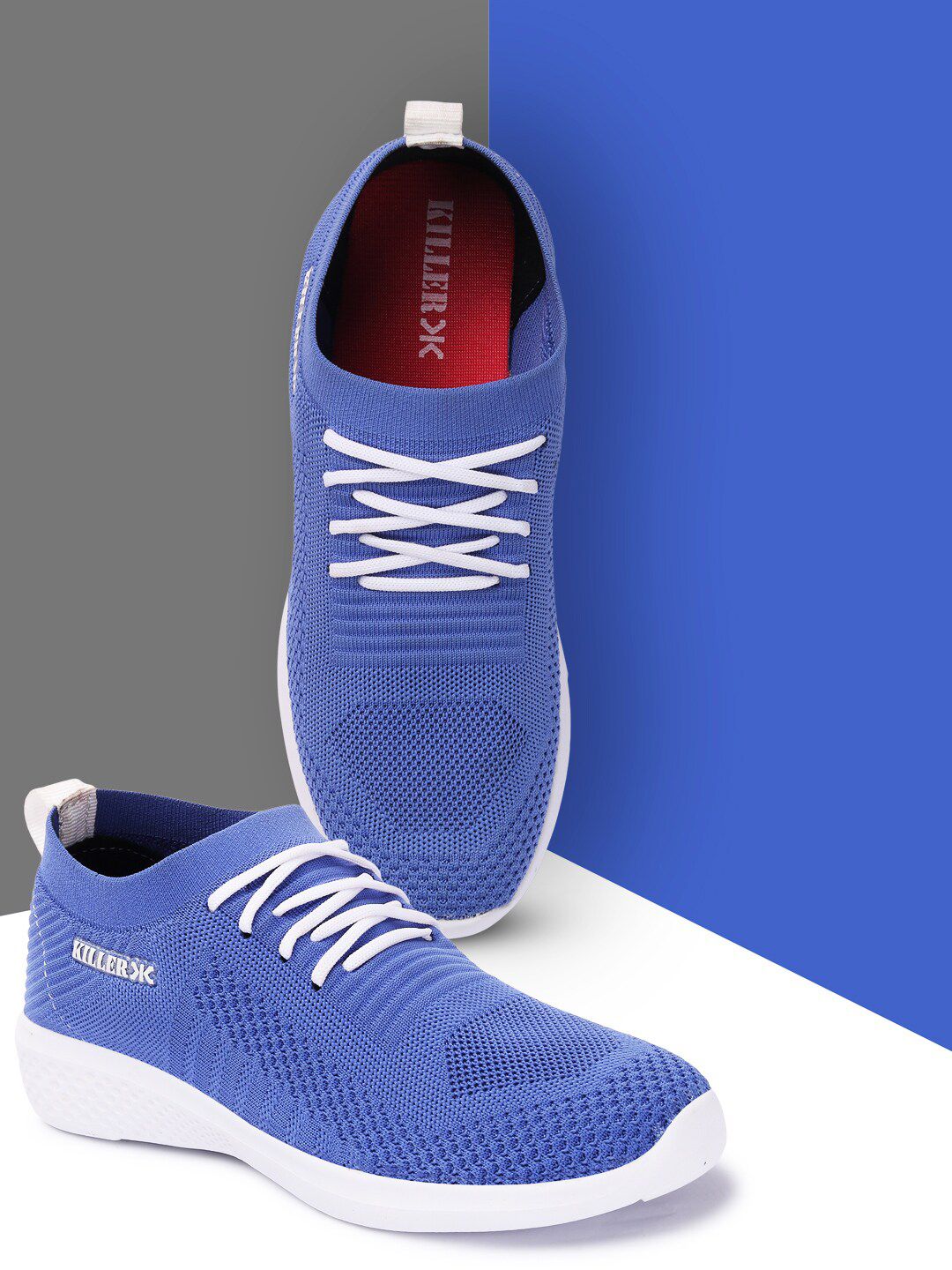 Killer Women Blue Woven Design Sneakers Price in India