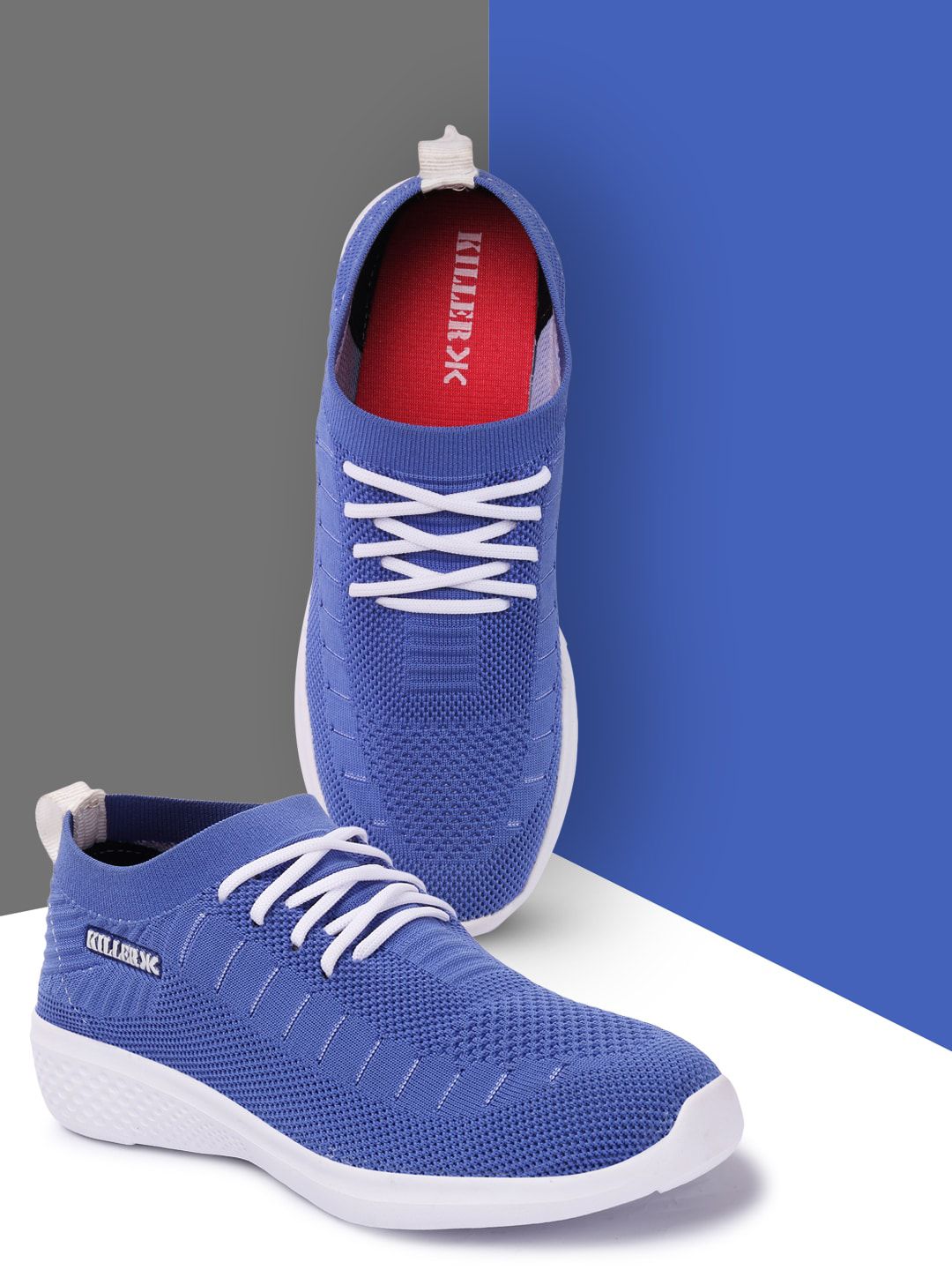 Killer Women Blue Woven Design Sneakers Price in India