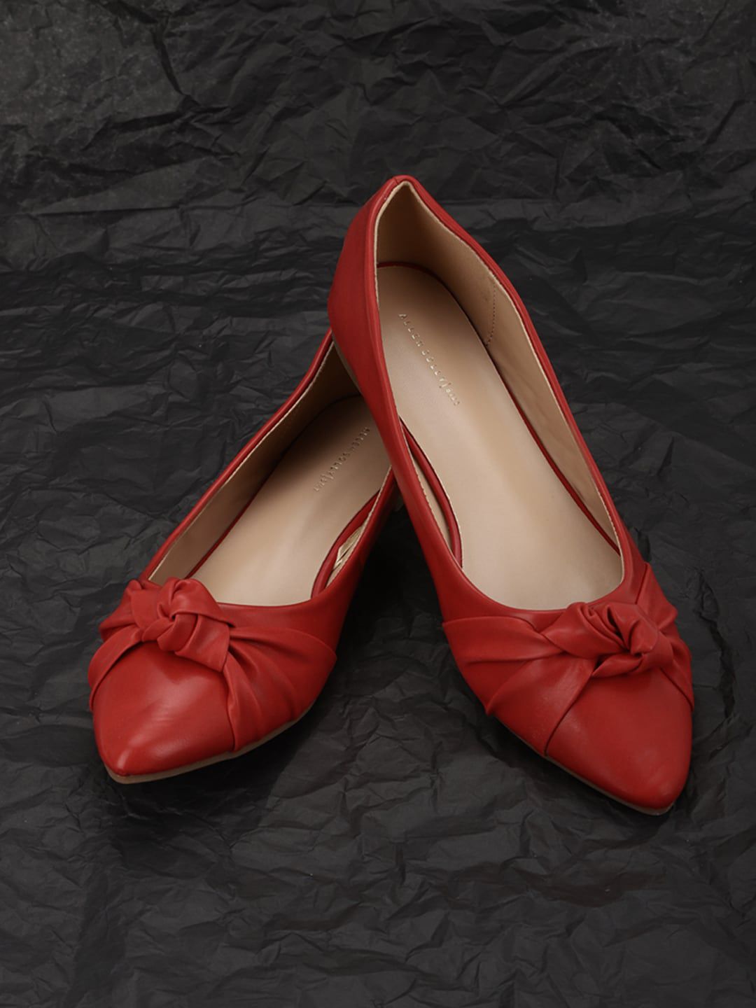 Allen Solly Woman Women Red Ballerinas with Bows Flats Price in India