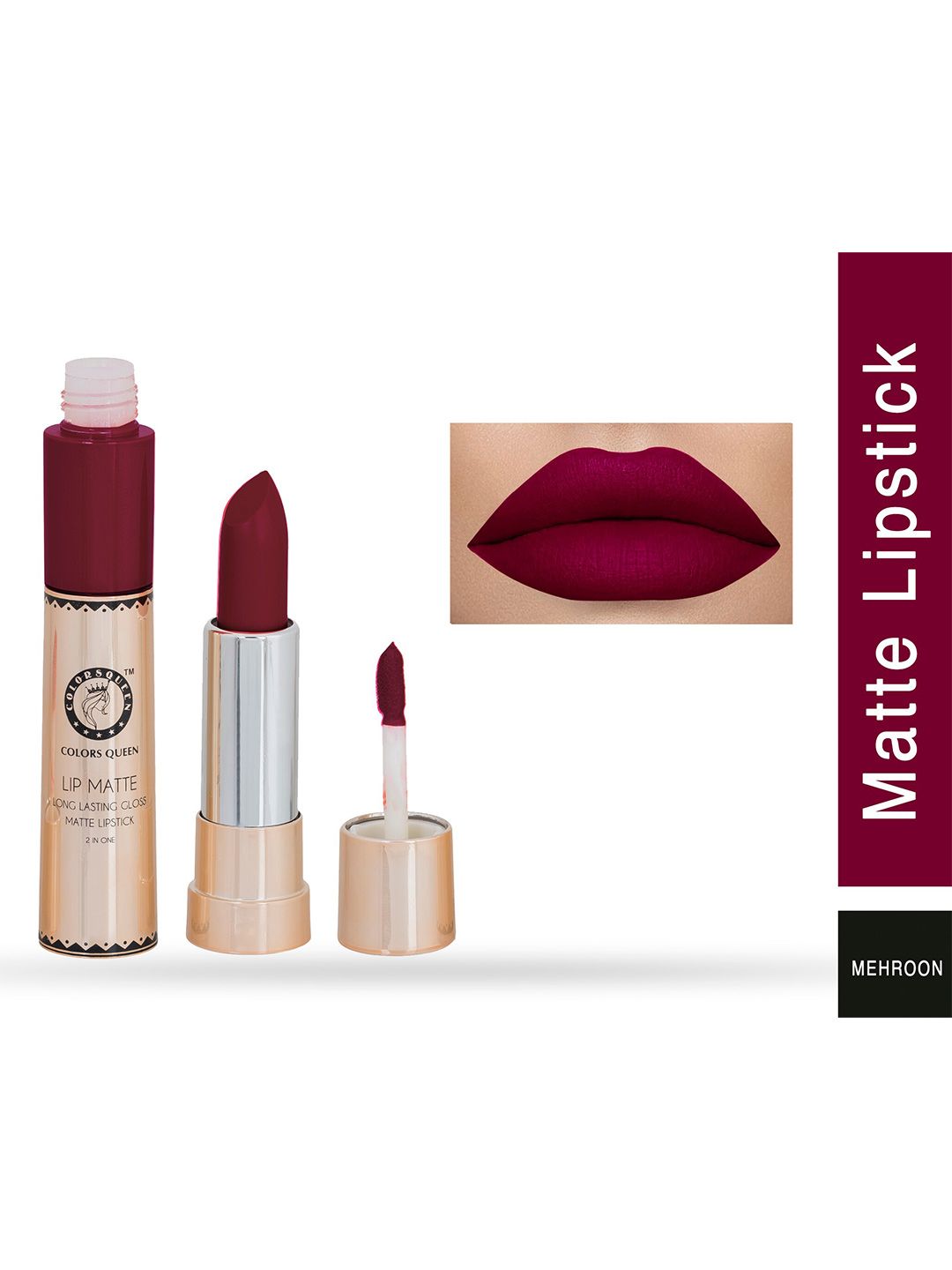 Colors Queen Women Maroon Matte Lipstick Price in India