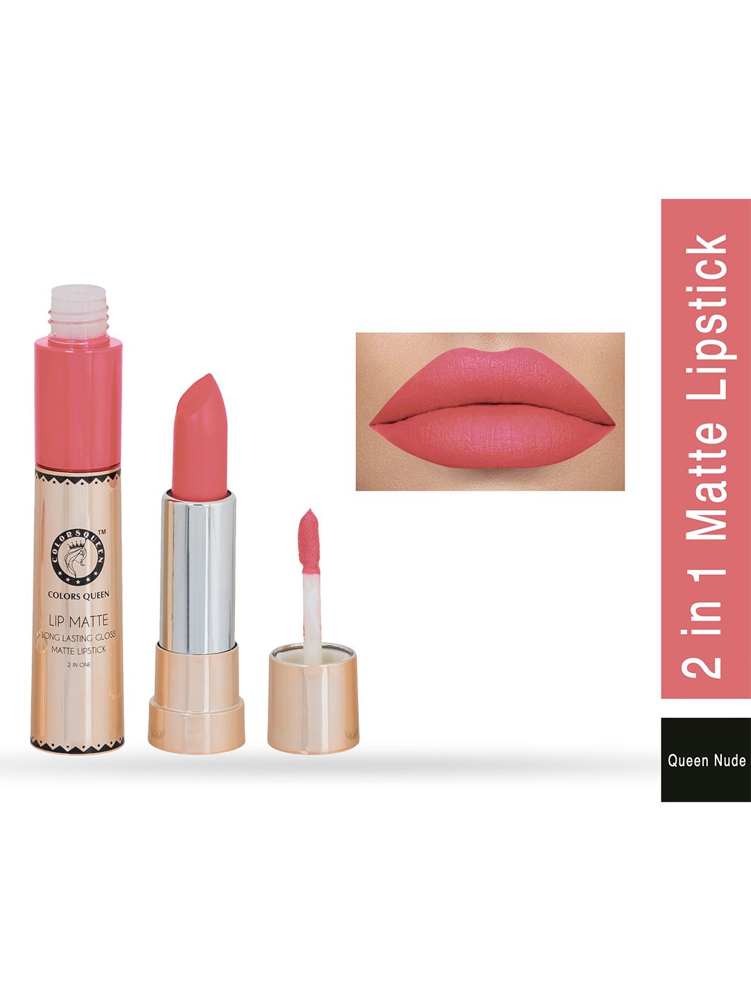 Colors Queen Lip Matte 2 in 1 Matte Lipstick - 8 gm Price in India