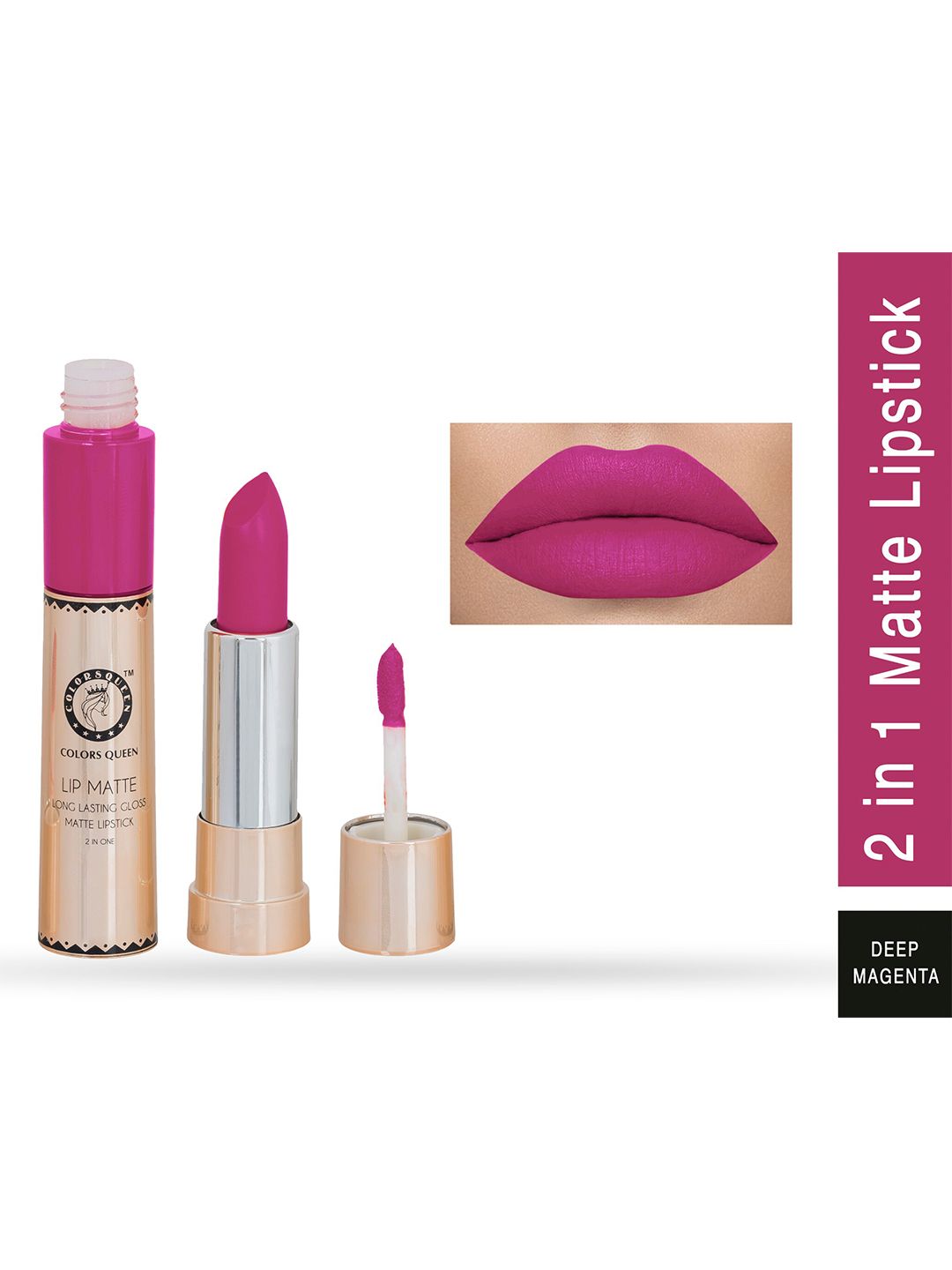 Colors Queen Women Magenta Matte Lipstick Price in India