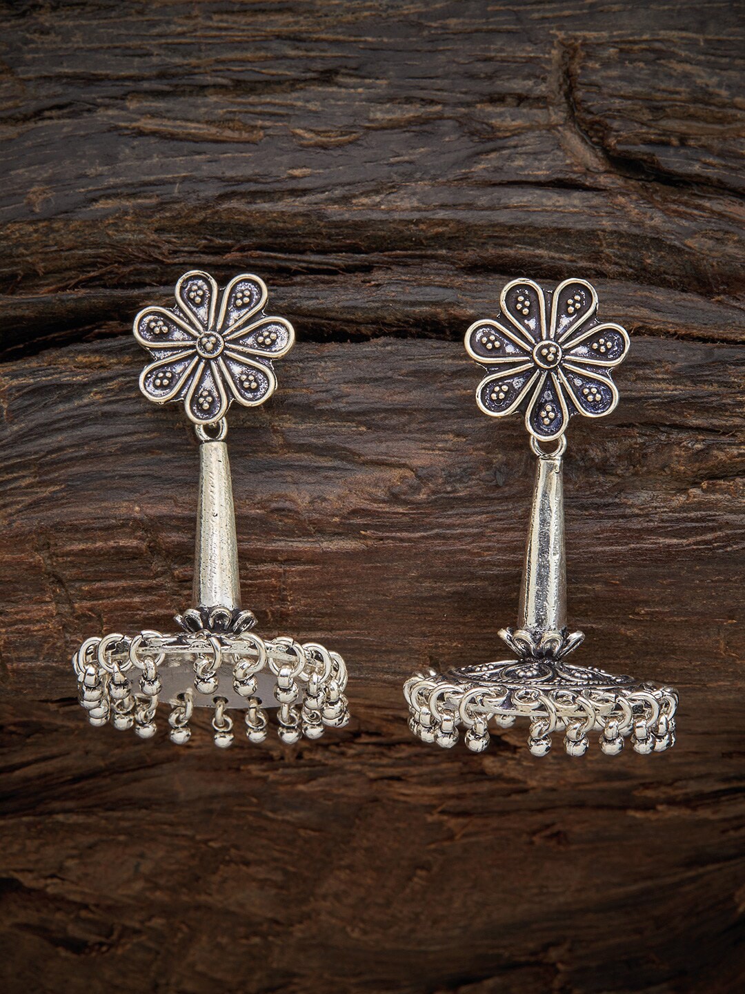 Kushal's Fashion Jewellery Floral Jhumkas Earrings Price in India