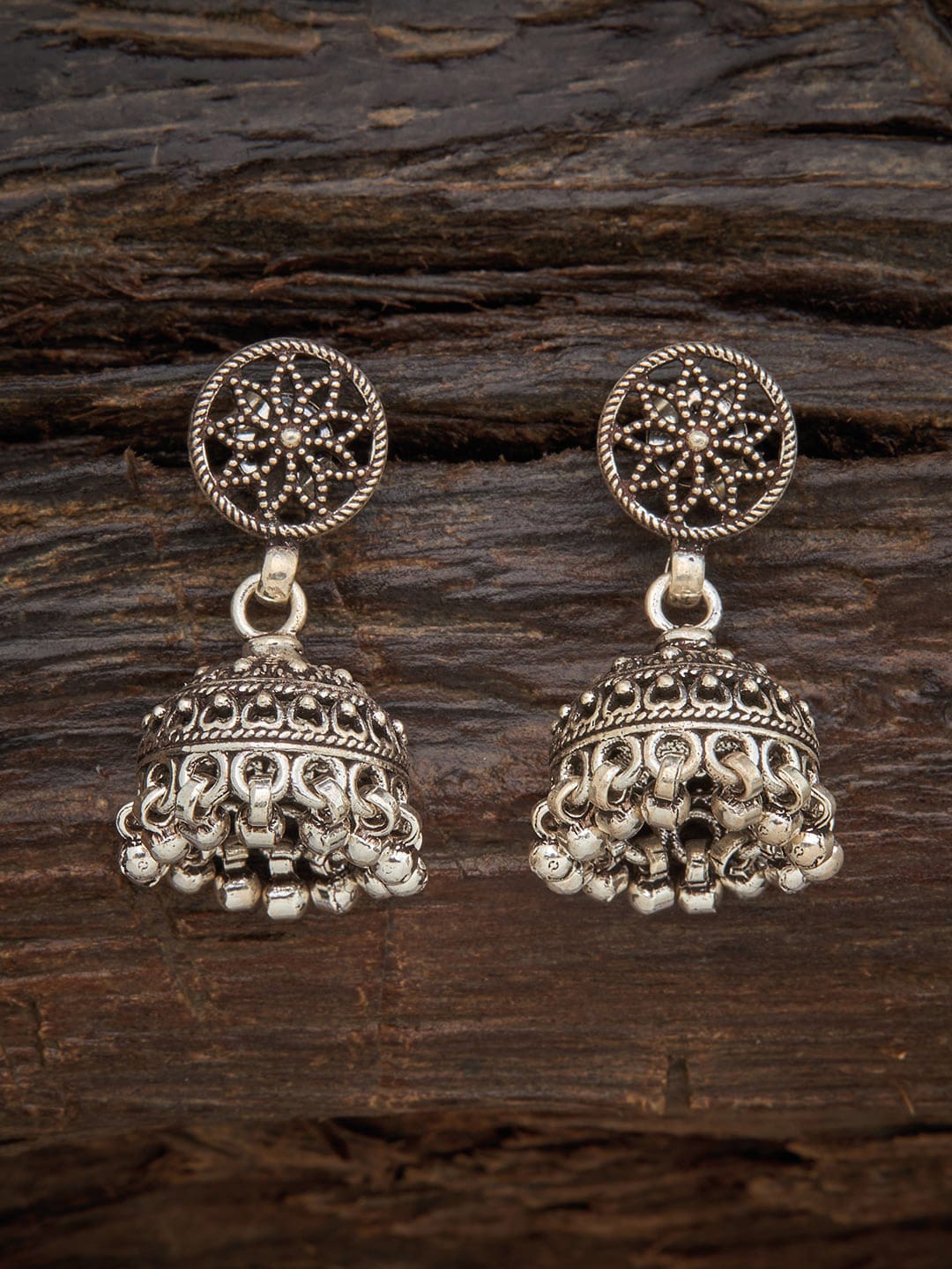 Kushal's Fashion Jewellery Circular Jhumkas Earrings Price in India