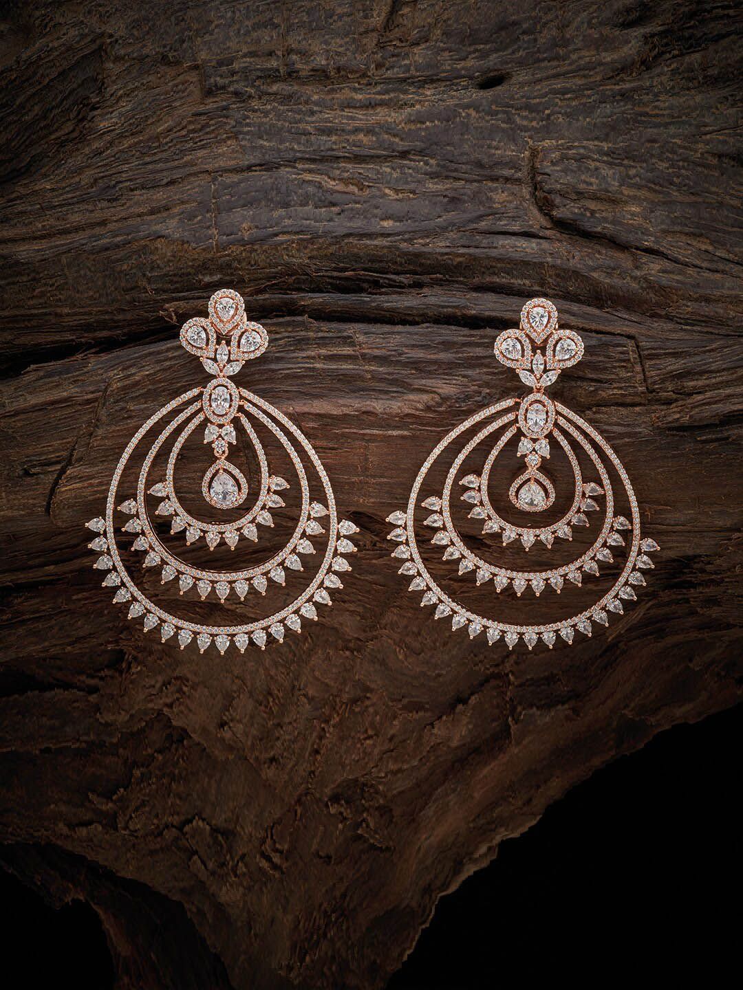 Kushal's Fashion Jewellery White Floral Studs Earrings Price in India