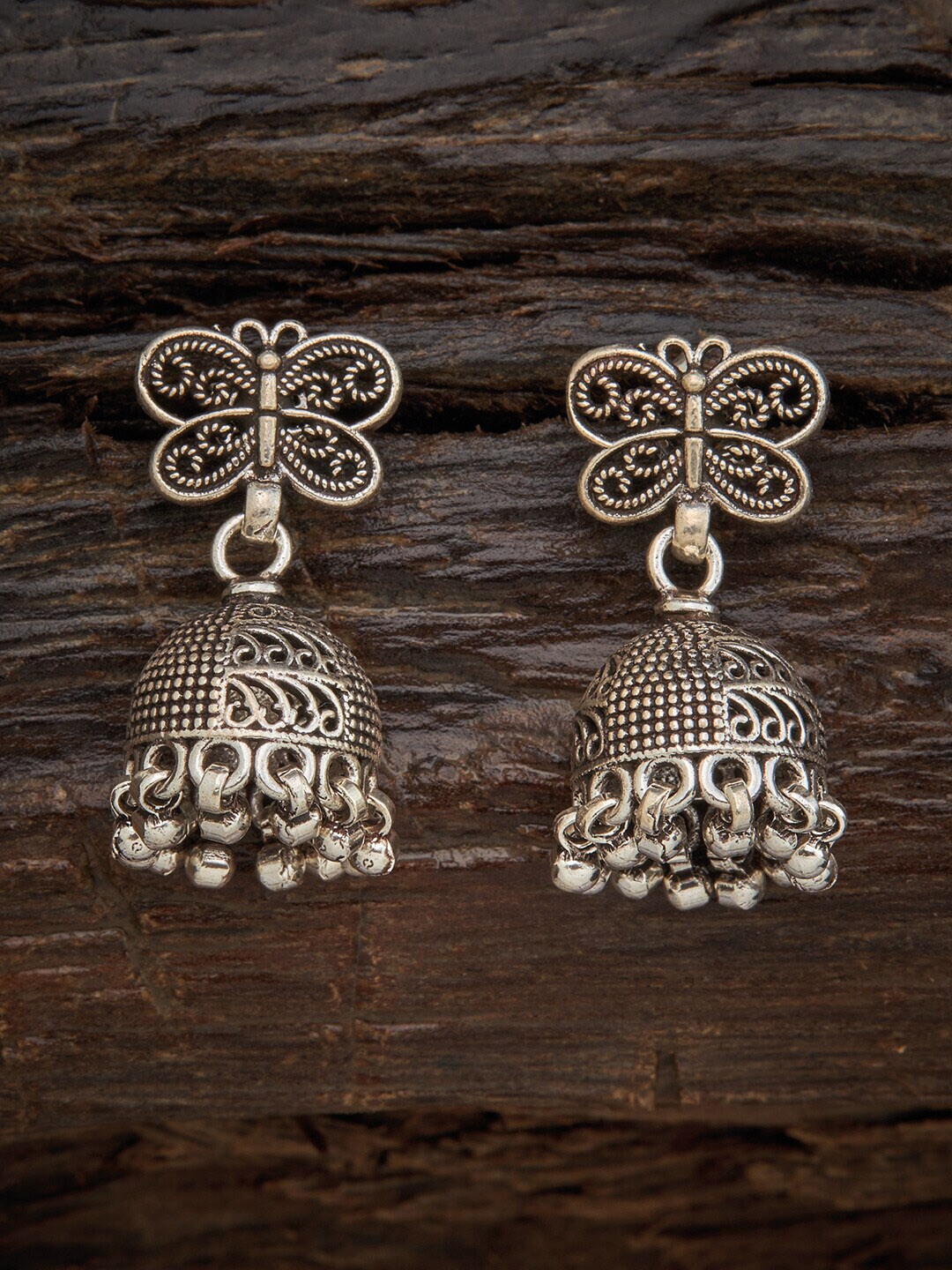 Kushal's Fashion Jewellery Dome Shaped Jhumkas Earrings Price in India