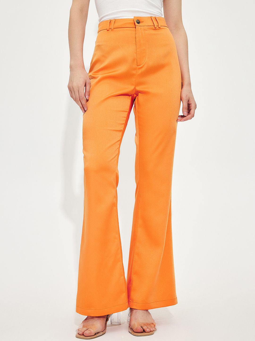 URBANIC Women Orange Trousers Price in India