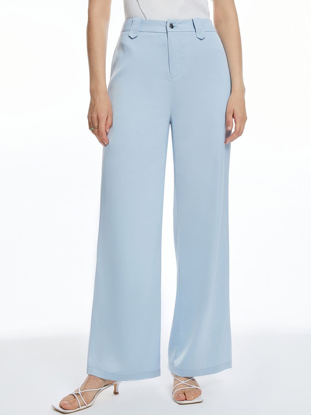 URBANIC Women Blue Trousers Price in India