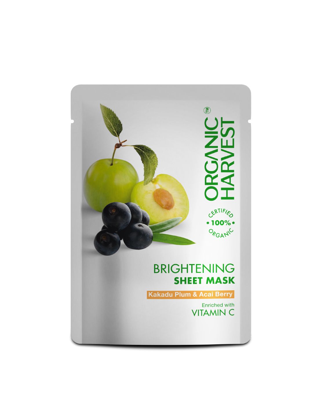 Organic Harvest Brightening Sheet Mask with Kakadu Plum & Acai Berry