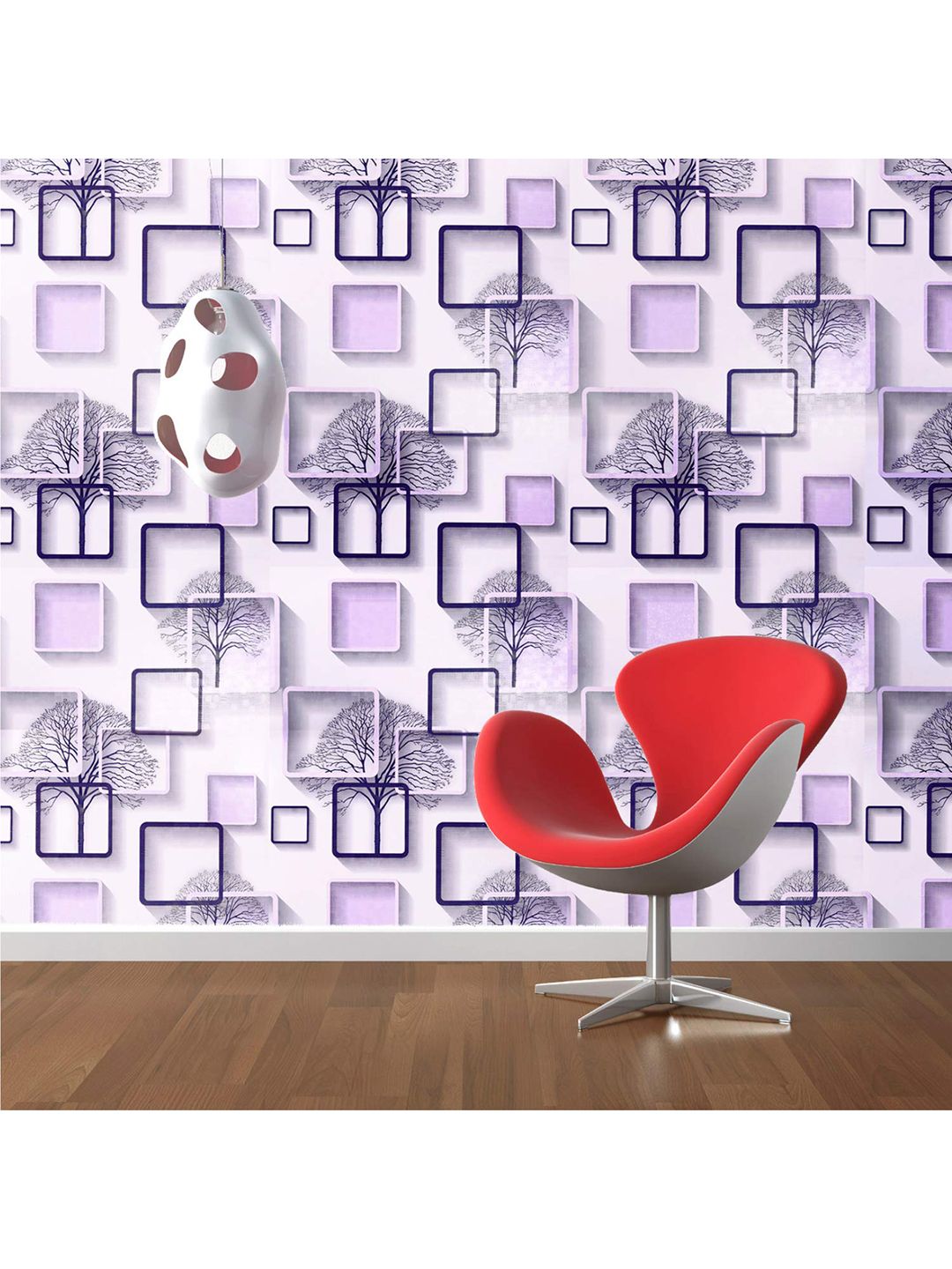 ANNA CREATIONS Purple Colored Printed Wall Stickers Price in India
