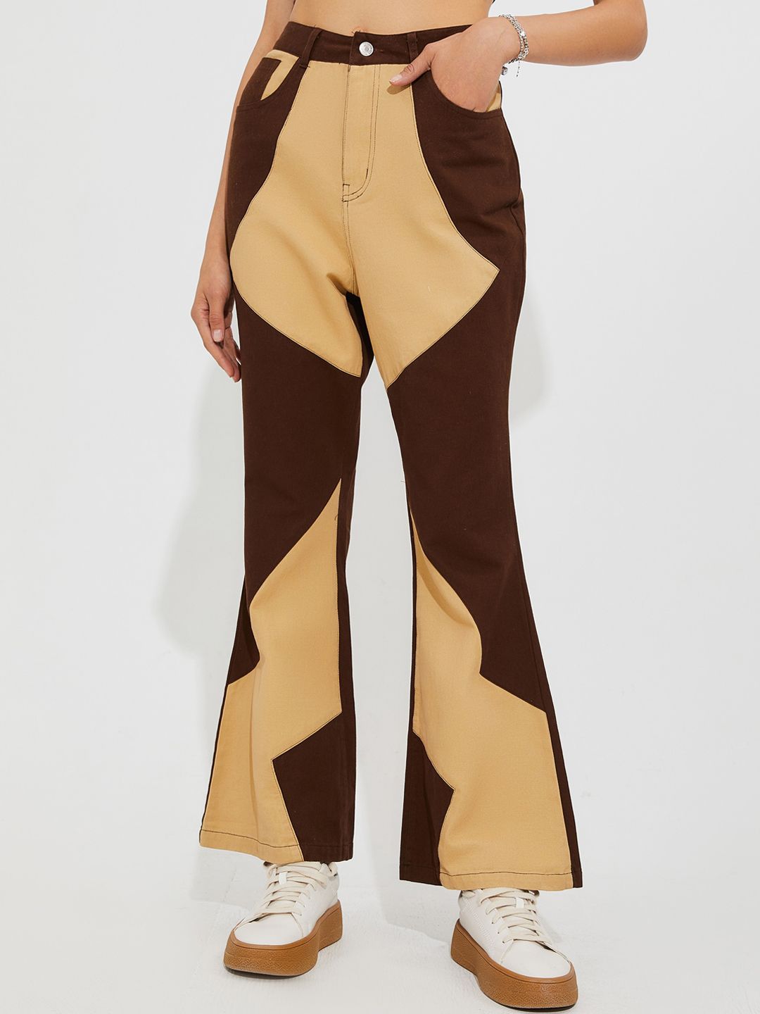 URBANIC Women Coffee Brown Jeans Price in India