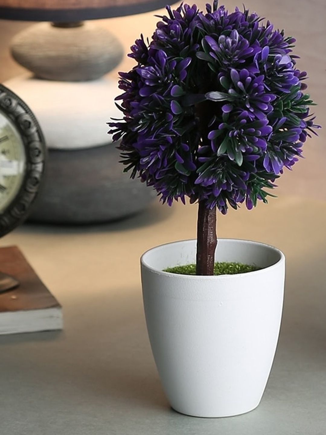 House Of Accessories Purple & White Potted Plant Price in India
