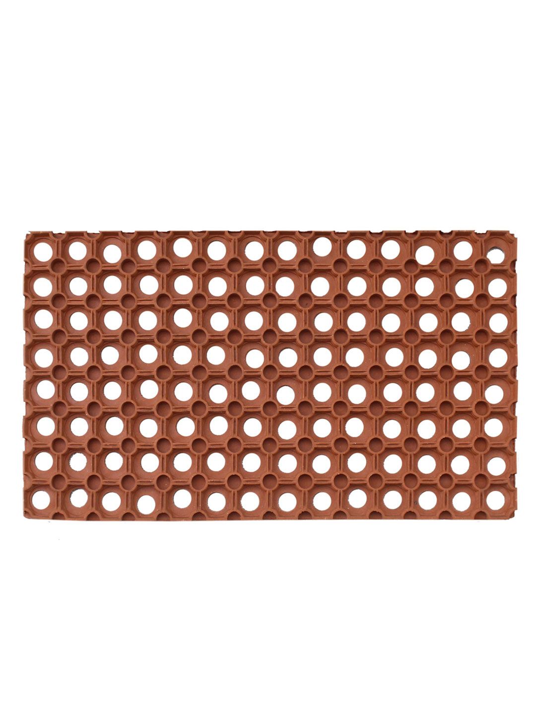 LUXEHOME INTERNATIONAL Orange Solid Anti-Skid Doormats Price in India