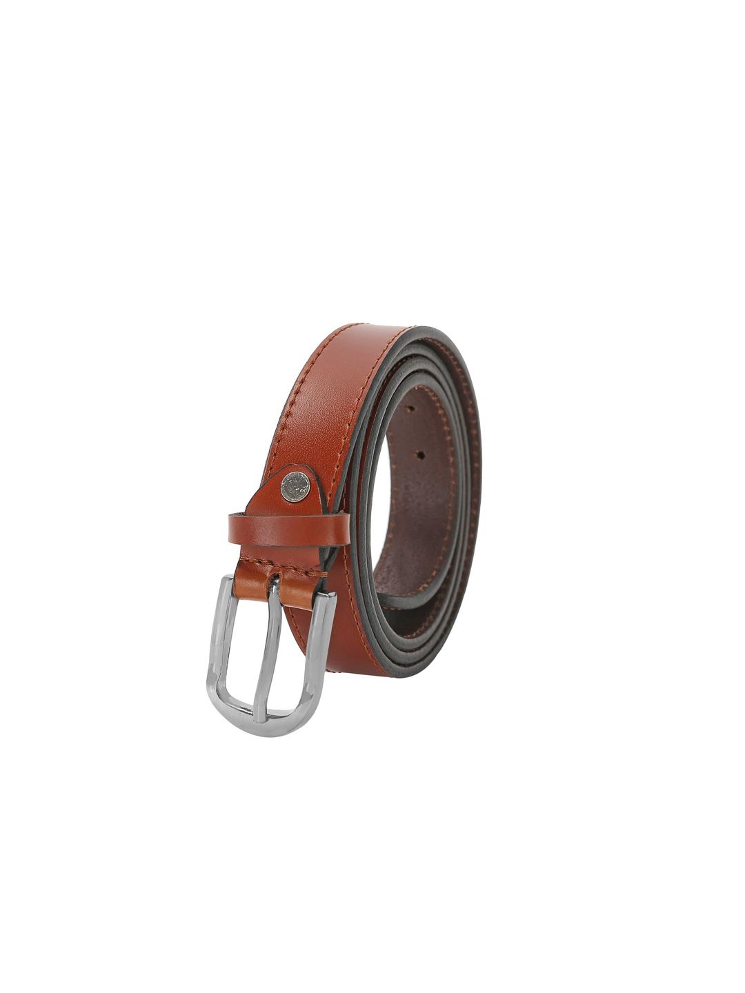 Creature Women Brown Solid Genuine Leather Belt Price in India