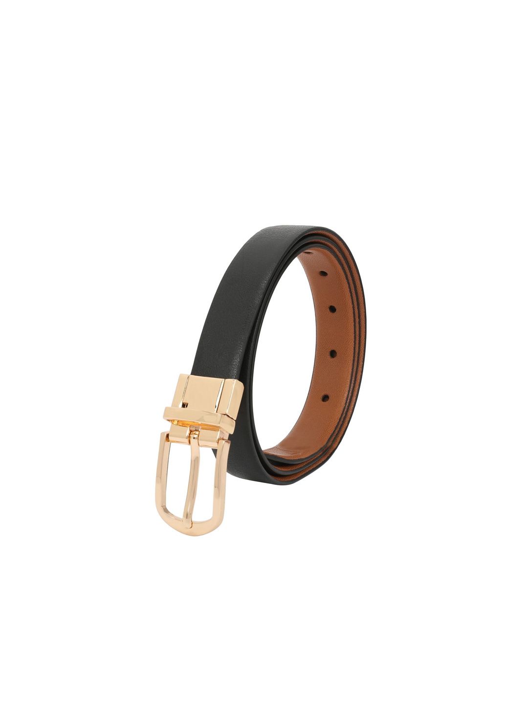 Creature Women Black Genuine Leather Reversible Belts Price in India