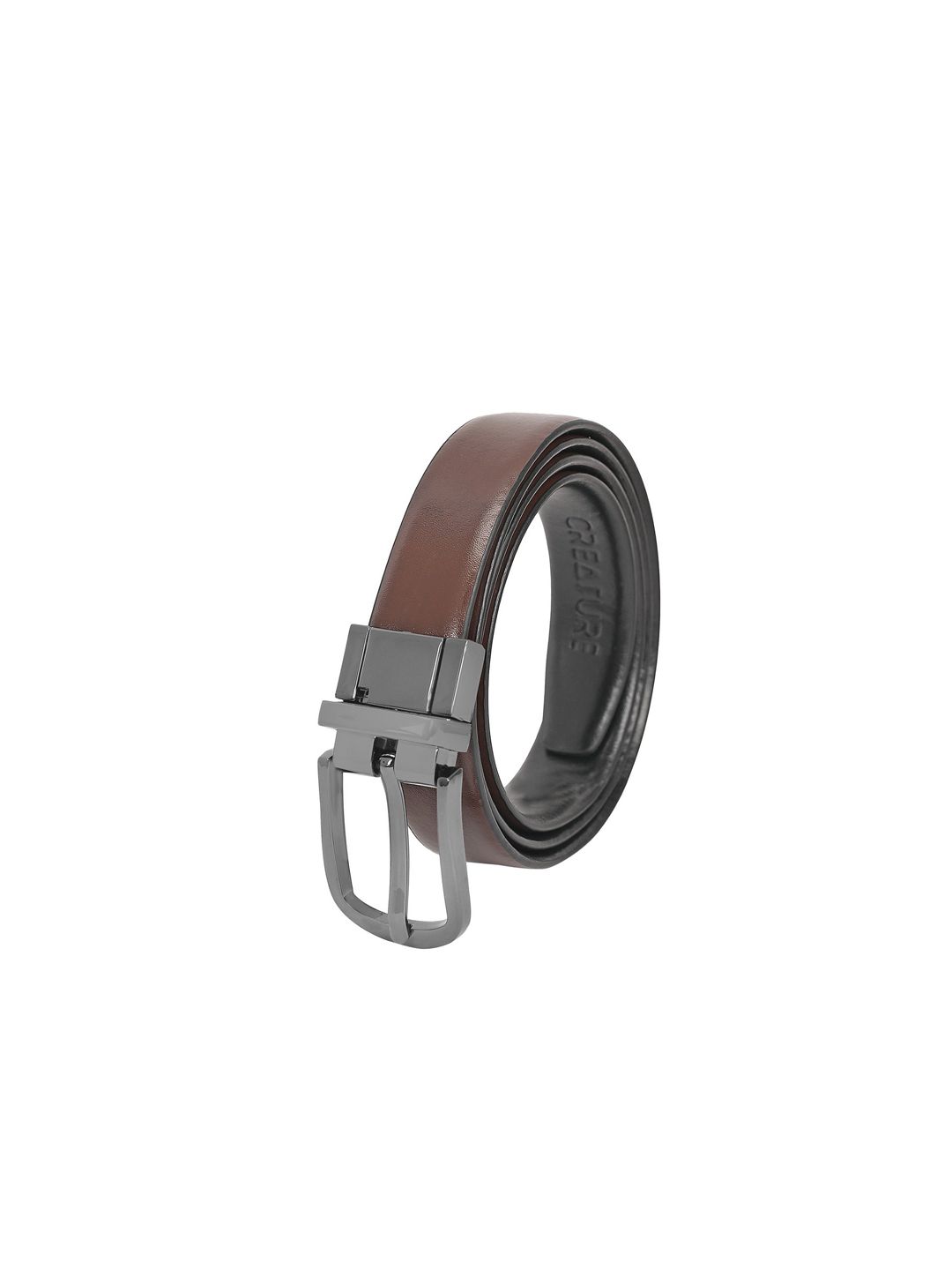 Creature Women Black Genuine Leather Reversible Belts Price in India