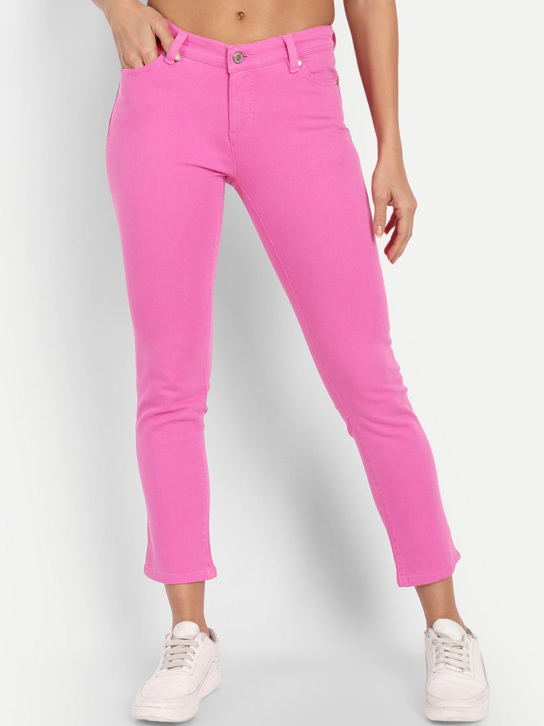 BROADSTAR Women Rose Skinny Fit Stretchable Jeans Price in India
