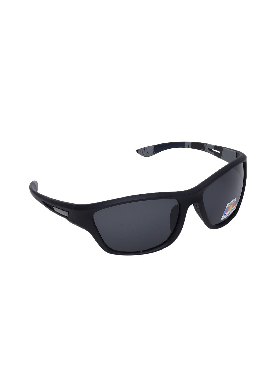 CRIBA Unisex Black Lens & Black Square Sunglasses with UV Protected Lens